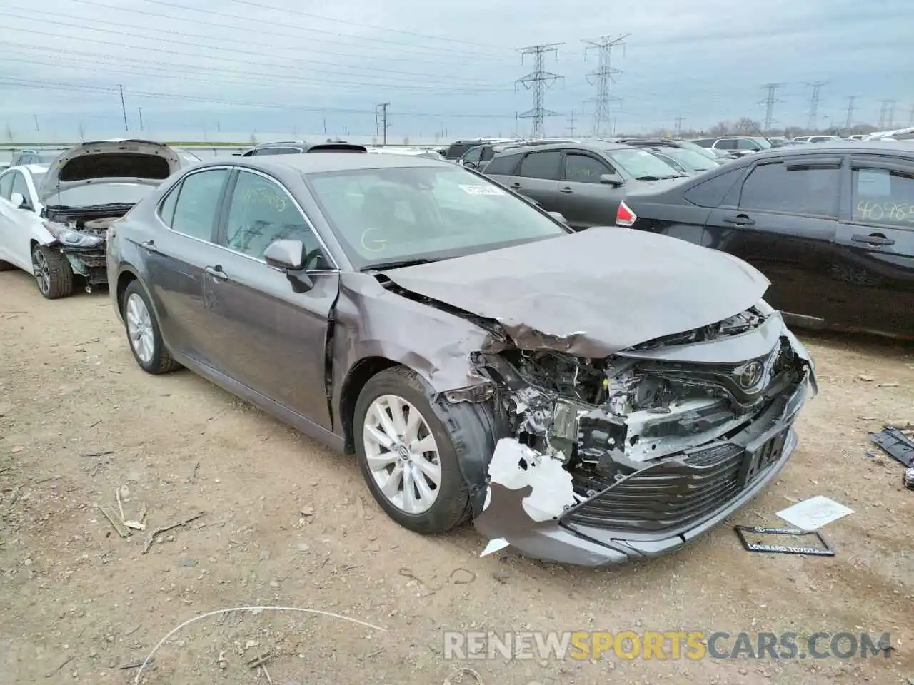 1 Photograph of a damaged car 4T1B11HK2KU744417 TOYOTA CAMRY 2019