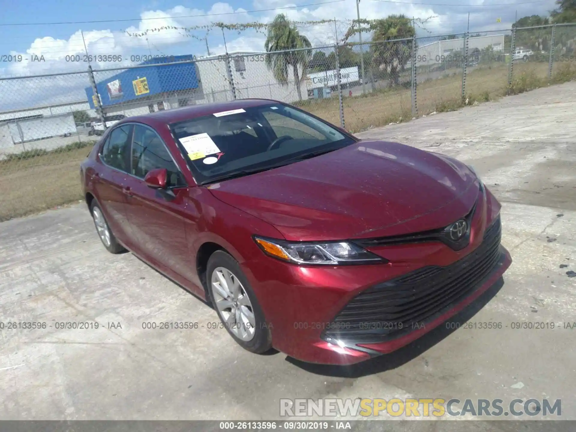 1 Photograph of a damaged car 4T1B11HK2KU746023 TOYOTA CAMRY 2019