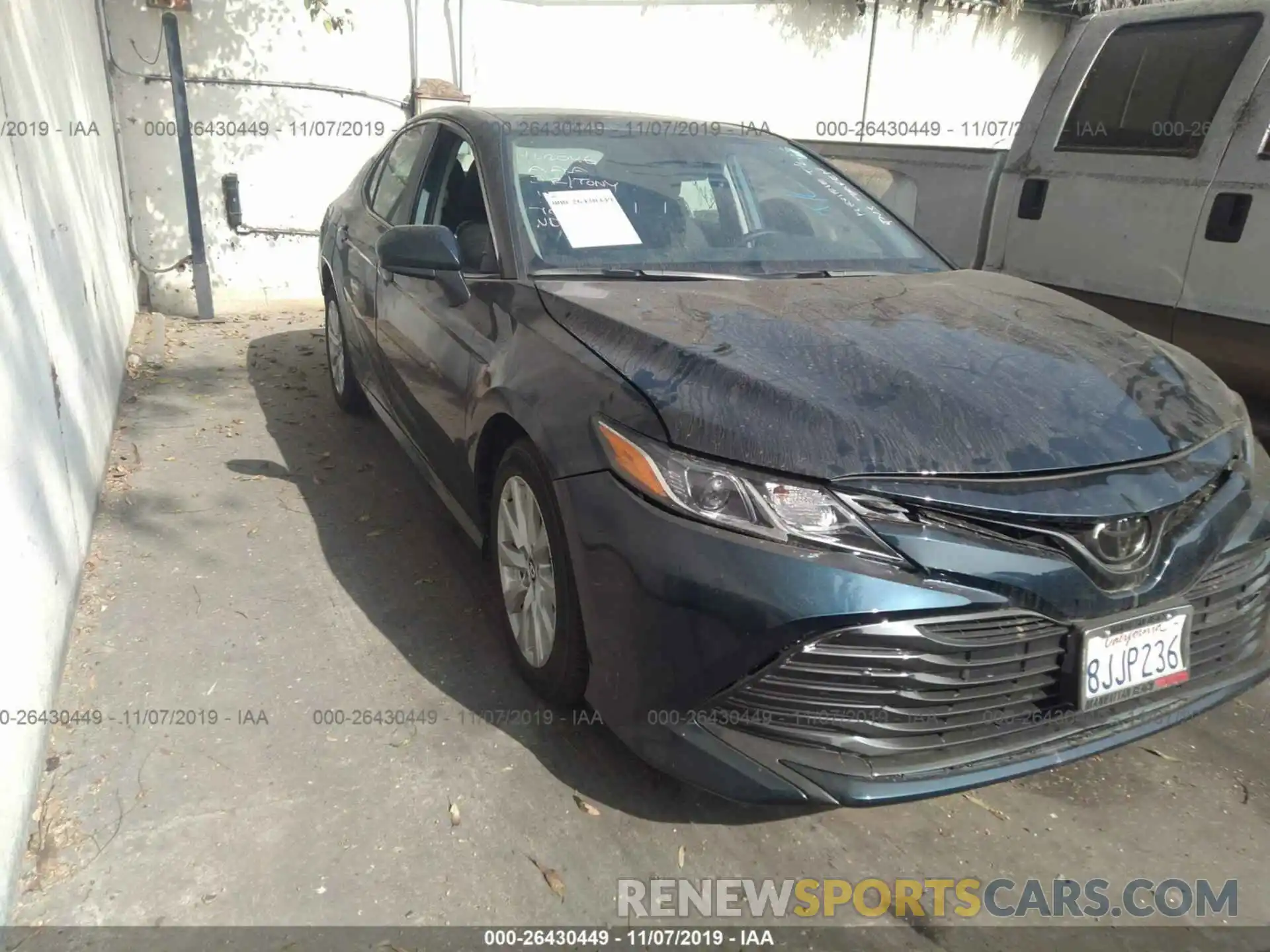 1 Photograph of a damaged car 4T1B11HK2KU749617 TOYOTA CAMRY 2019