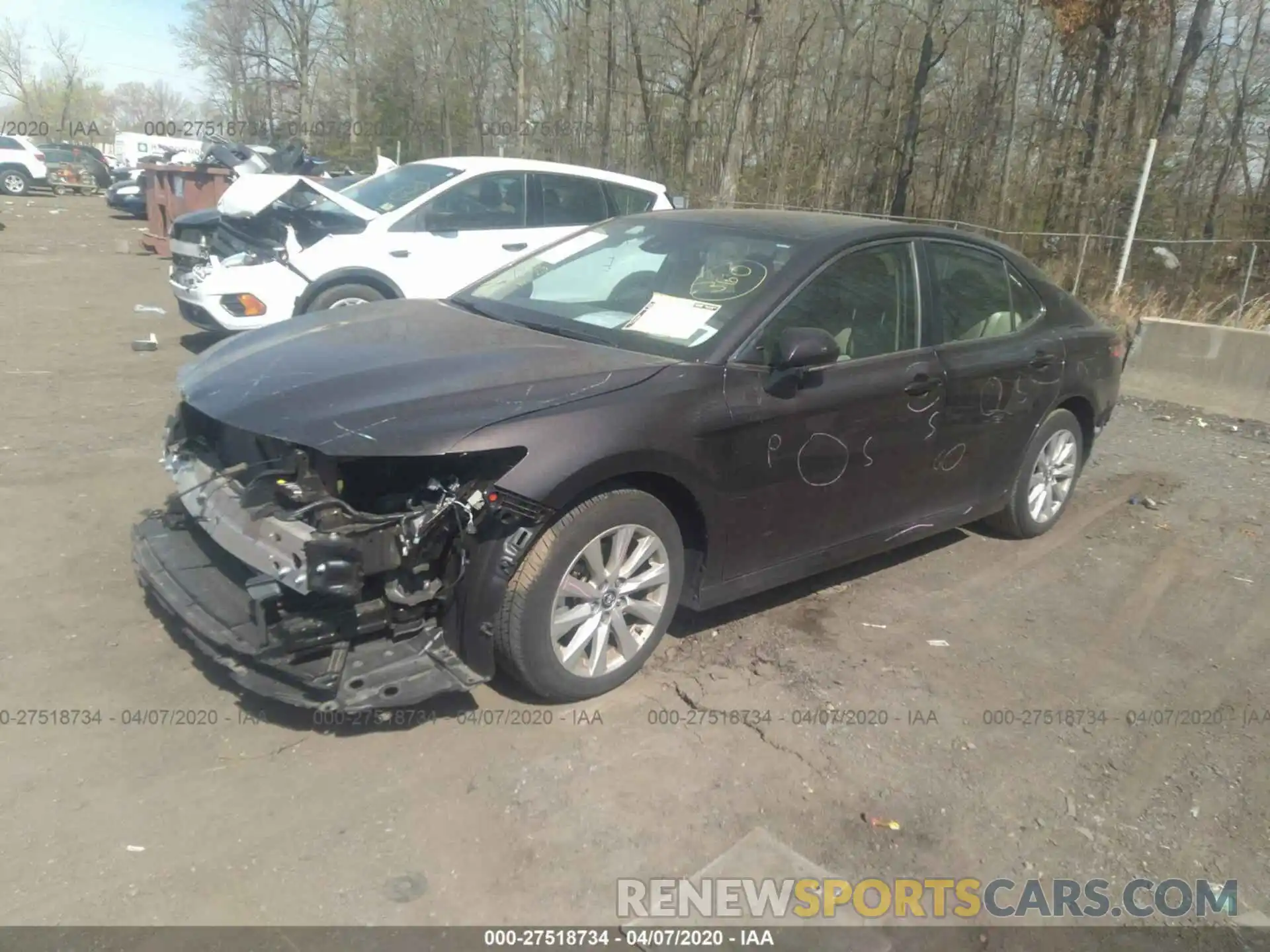 2 Photograph of a damaged car 4T1B11HK2KU753747 TOYOTA CAMRY 2019