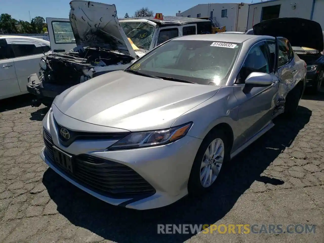 2 Photograph of a damaged car 4T1B11HK2KU757572 TOYOTA CAMRY 2019