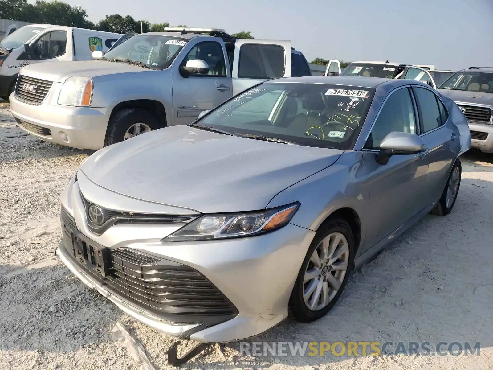 2 Photograph of a damaged car 4T1B11HK2KU771939 TOYOTA CAMRY 2019