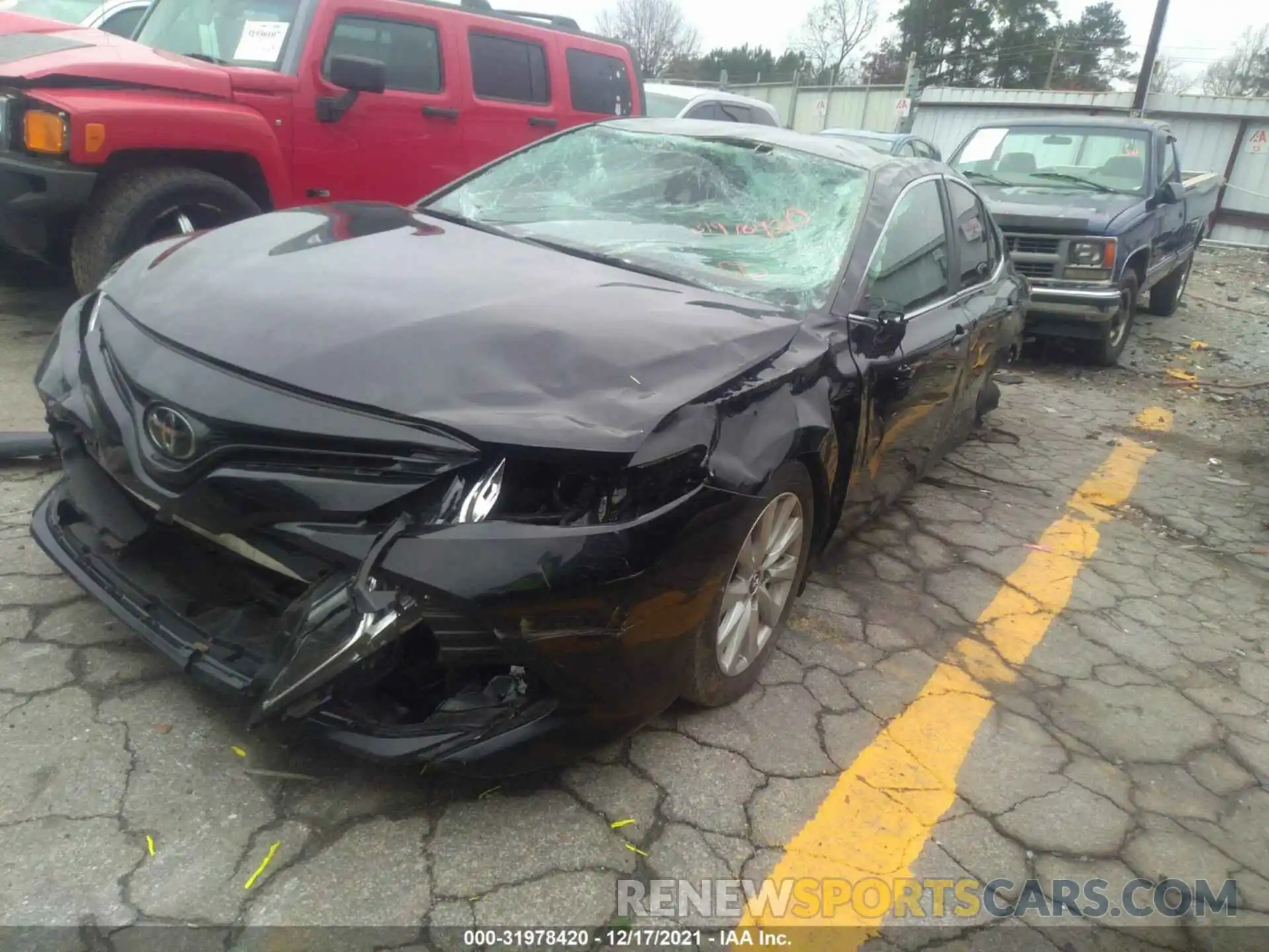 2 Photograph of a damaged car 4T1B11HK2KU772556 TOYOTA CAMRY 2019