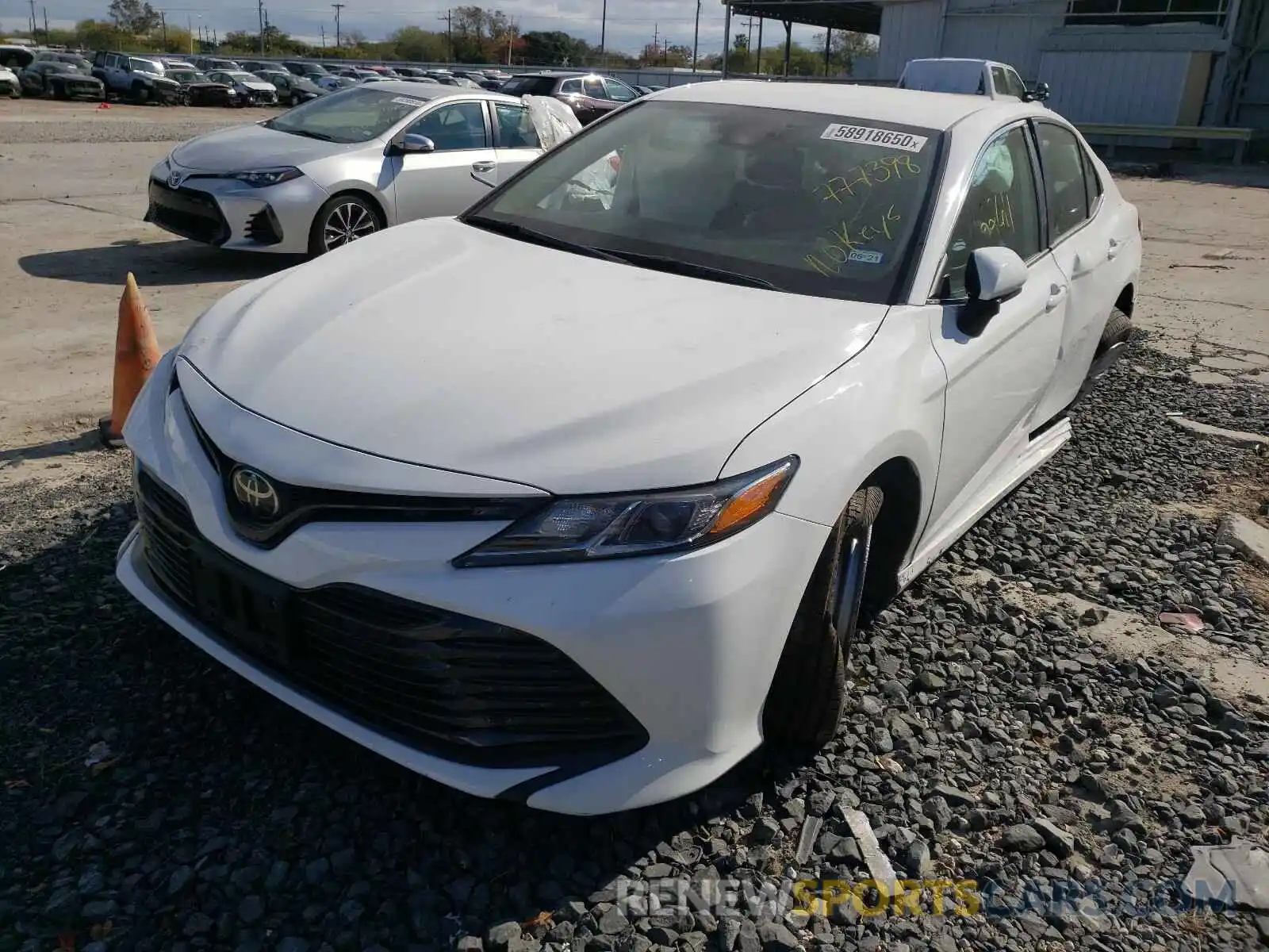 2 Photograph of a damaged car 4T1B11HK2KU777398 TOYOTA CAMRY 2019