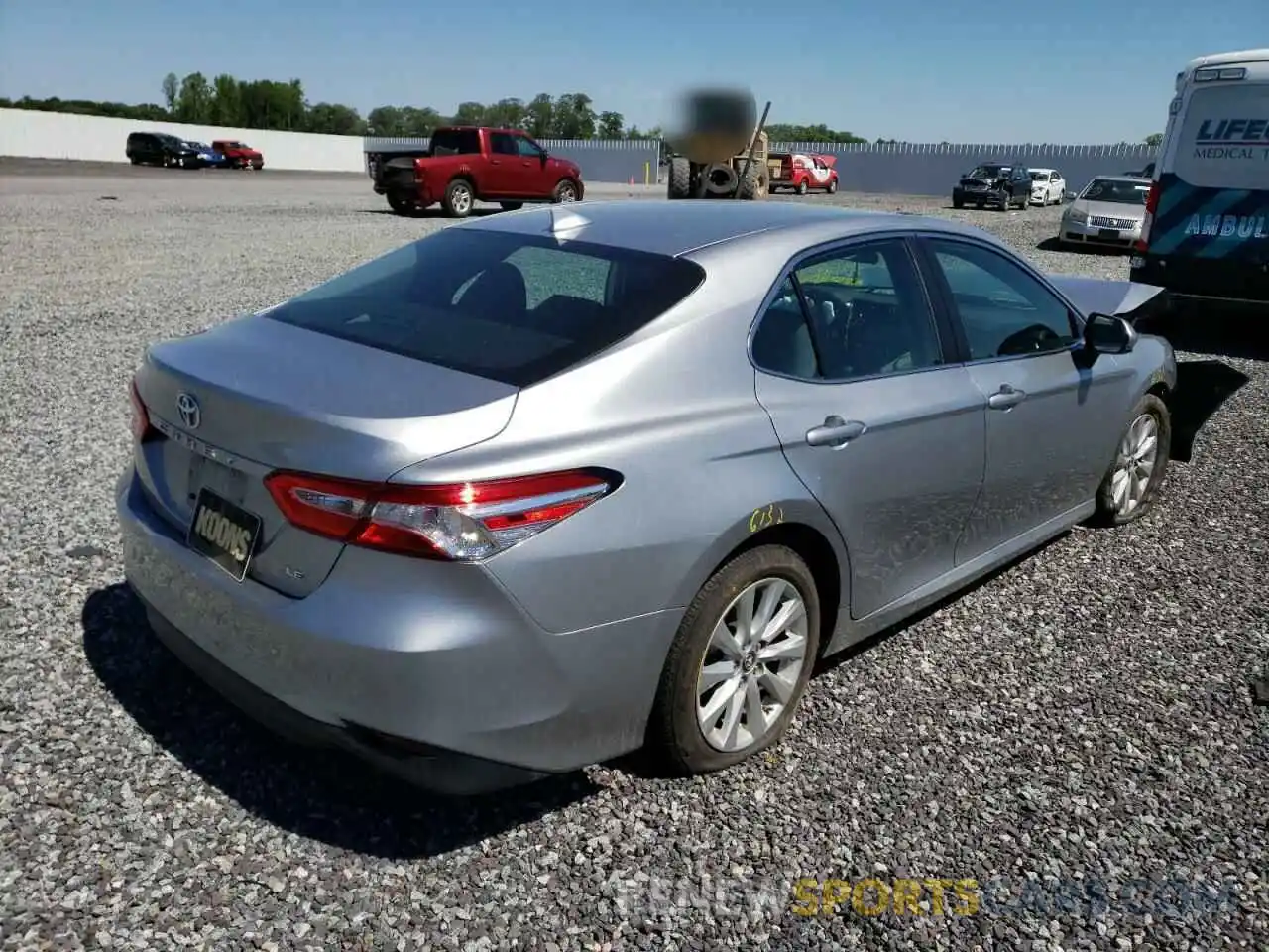 4 Photograph of a damaged car 4T1B11HK2KU778535 TOYOTA CAMRY 2019