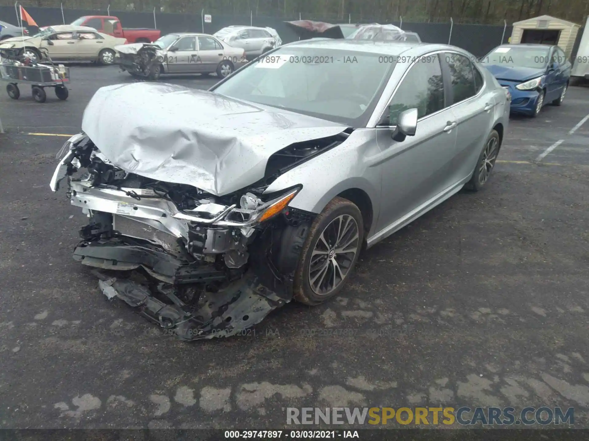 2 Photograph of a damaged car 4T1B11HK2KU786182 TOYOTA CAMRY 2019