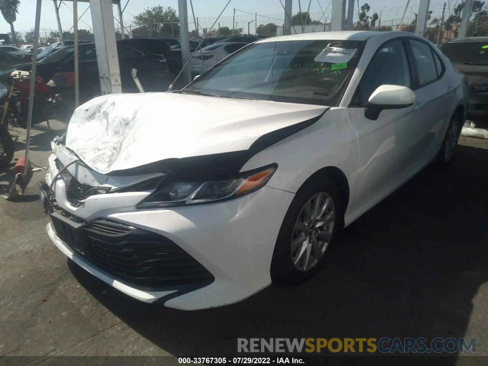 2 Photograph of a damaged car 4T1B11HK2KU788241 TOYOTA CAMRY 2019