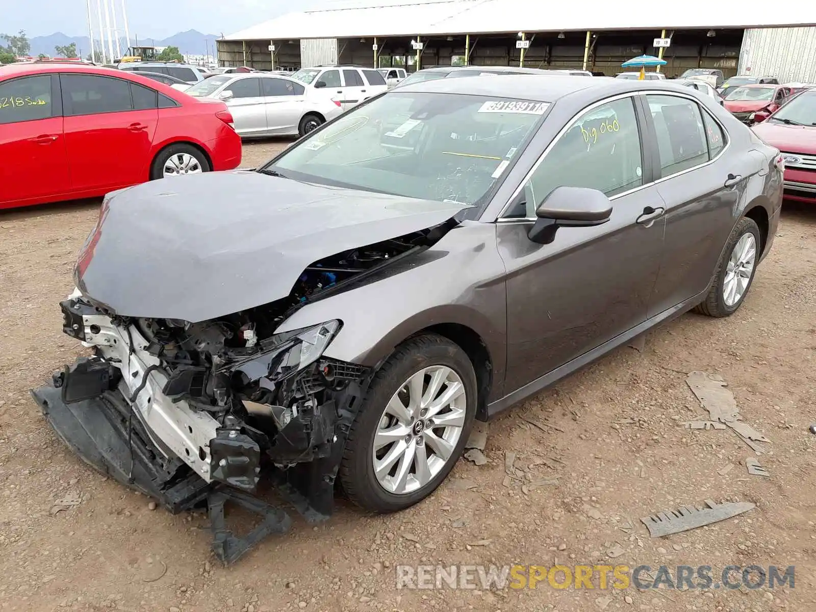 2 Photograph of a damaged car 4T1B11HK2KU789096 TOYOTA CAMRY 2019