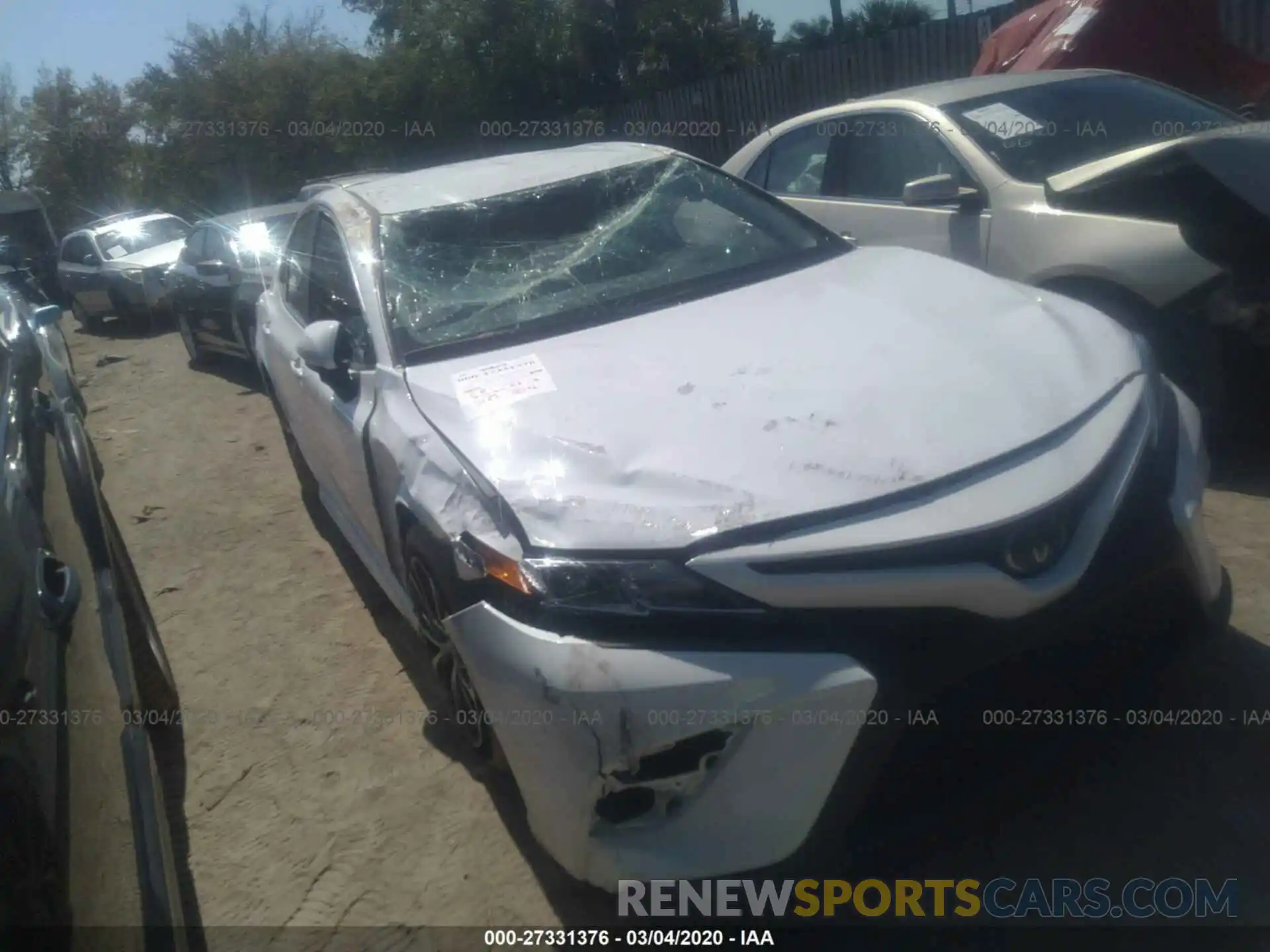 1 Photograph of a damaged car 4T1B11HK2KU789812 TOYOTA CAMRY 2019