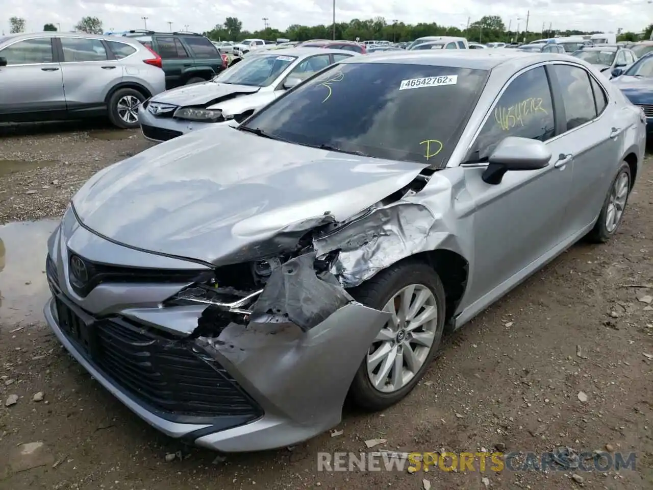 2 Photograph of a damaged car 4T1B11HK2KU791012 TOYOTA CAMRY 2019