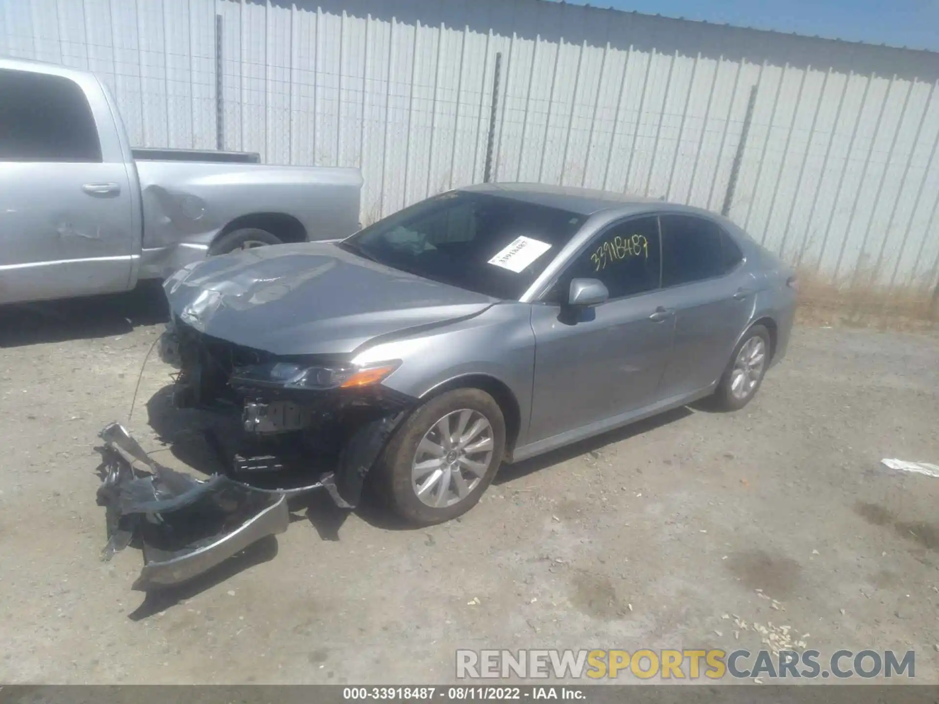 2 Photograph of a damaged car 4T1B11HK2KU795884 TOYOTA CAMRY 2019