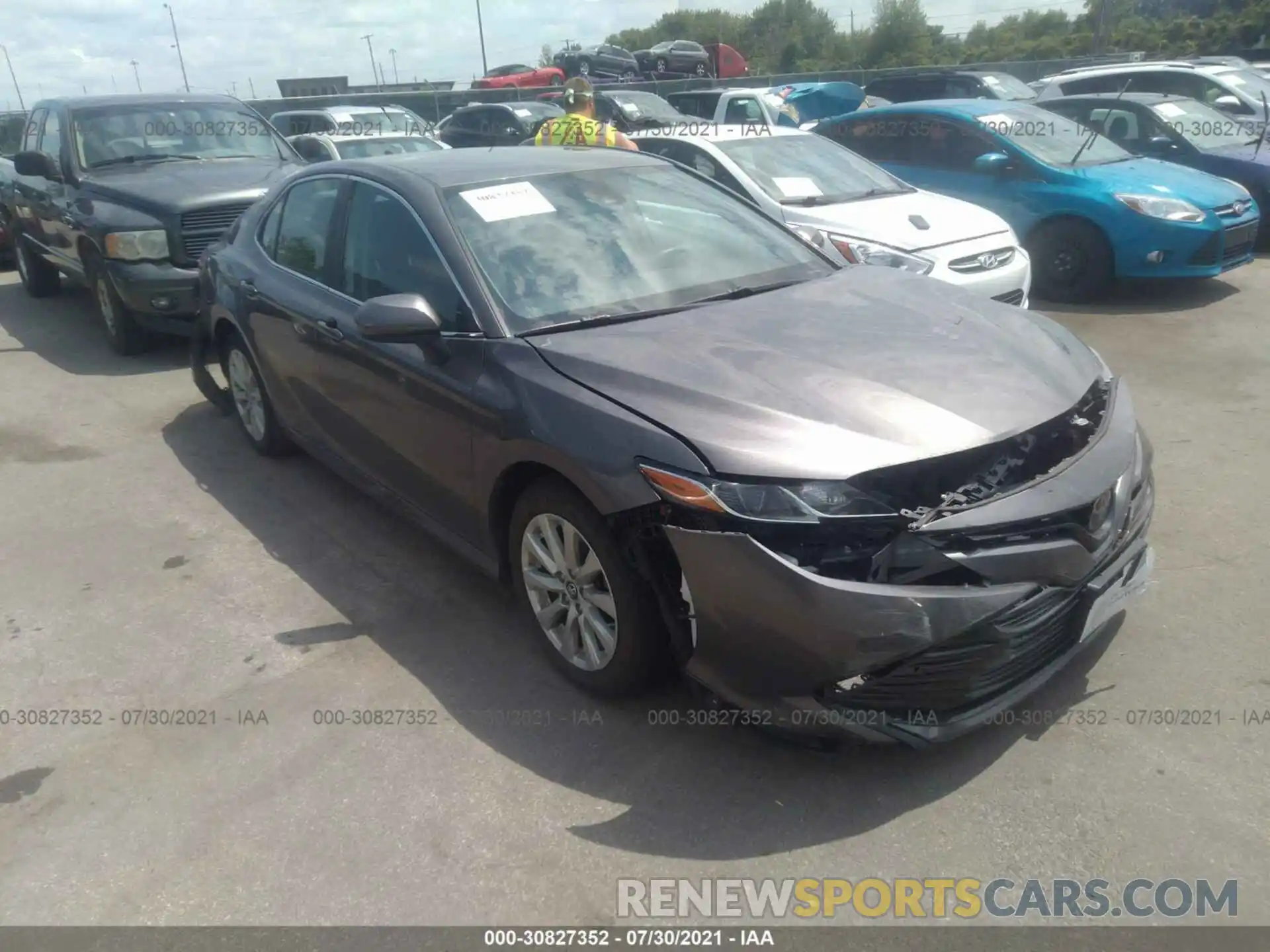 1 Photograph of a damaged car 4T1B11HK2KU796436 TOYOTA CAMRY 2019