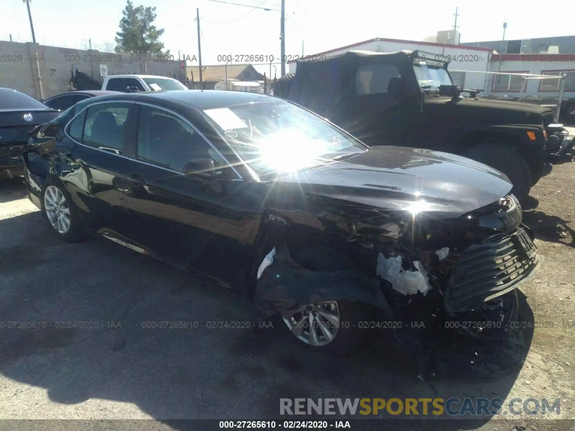 1 Photograph of a damaged car 4T1B11HK2KU801103 TOYOTA CAMRY 2019