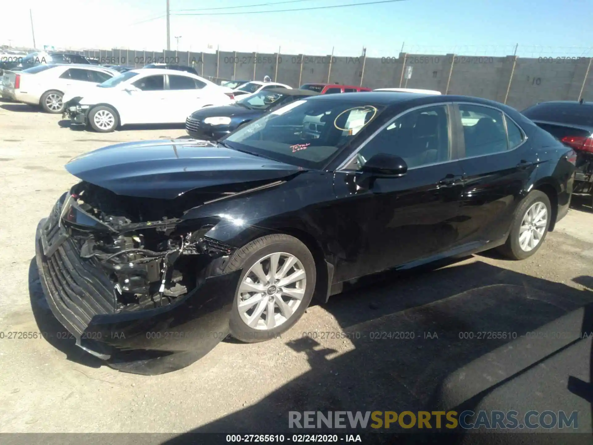 2 Photograph of a damaged car 4T1B11HK2KU801103 TOYOTA CAMRY 2019