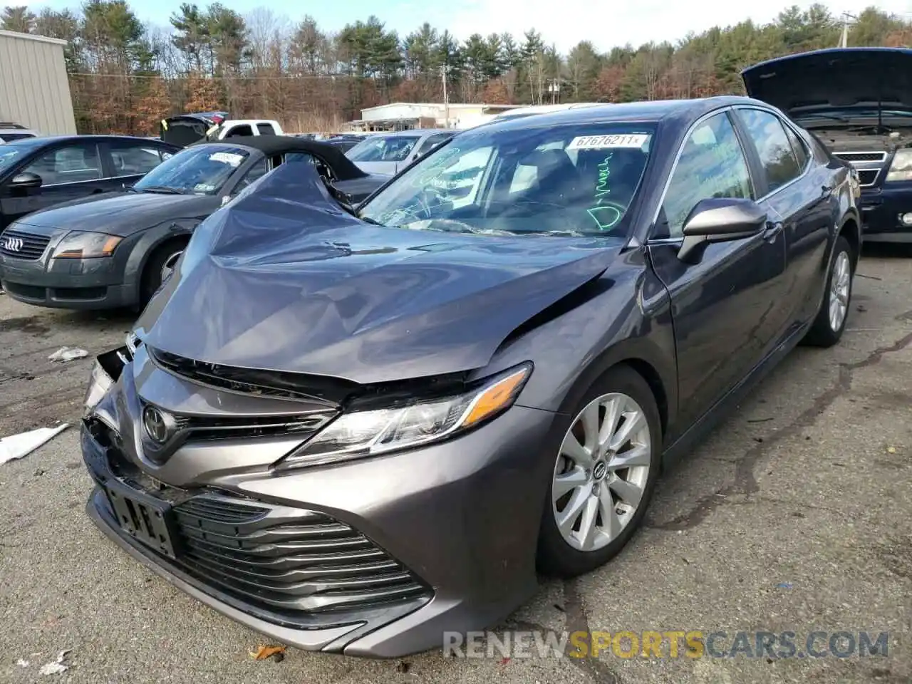 2 Photograph of a damaged car 4T1B11HK2KU806186 TOYOTA CAMRY 2019