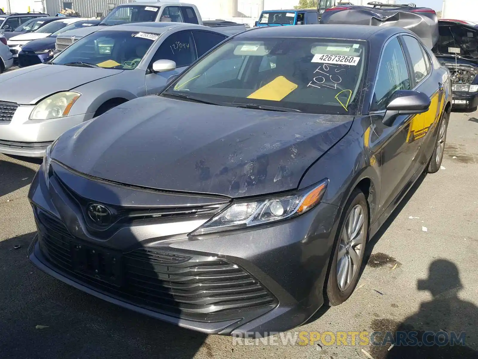 2 Photograph of a damaged car 4T1B11HK2KU812330 TOYOTA CAMRY 2019