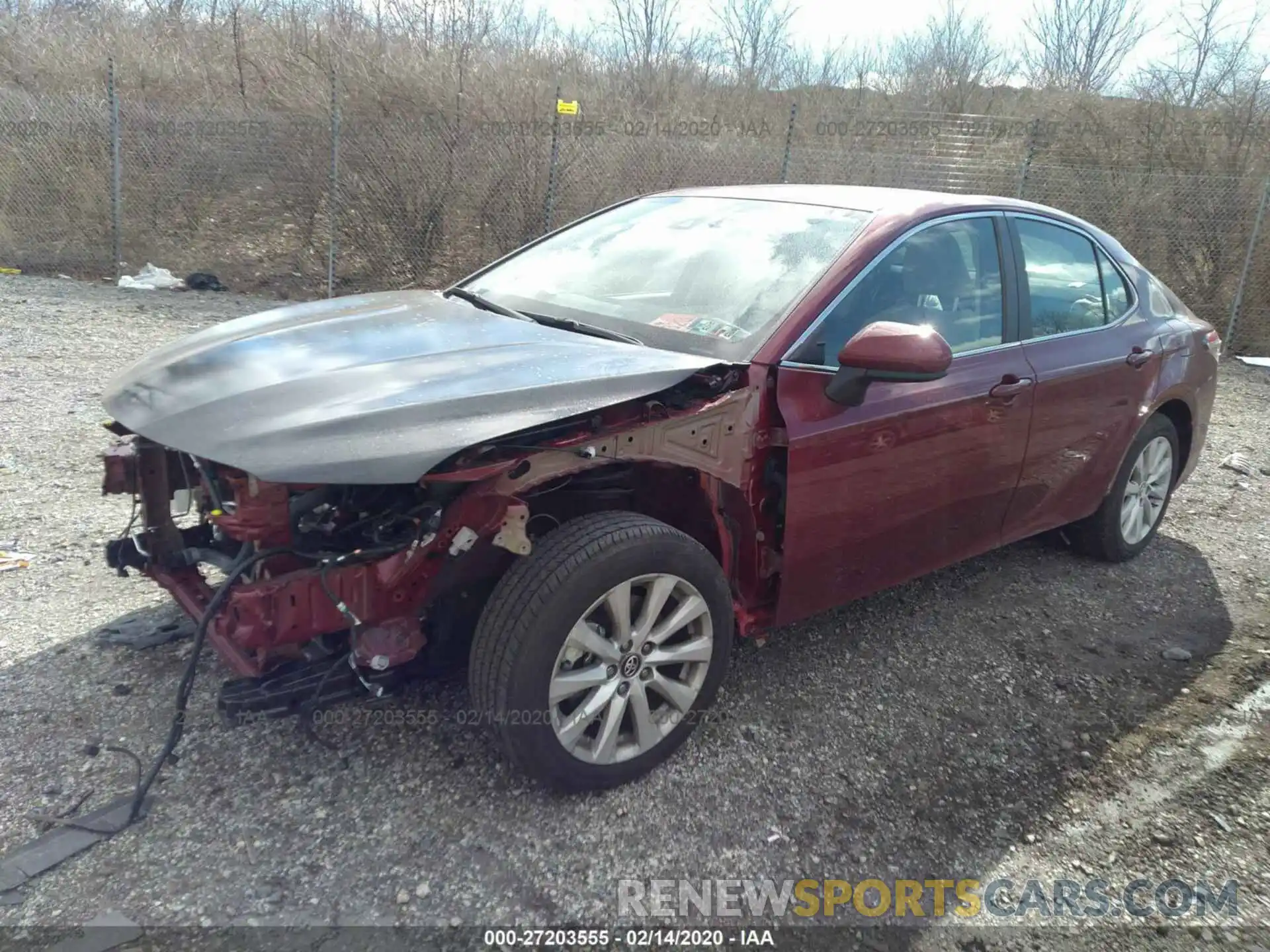 2 Photograph of a damaged car 4T1B11HK2KU813753 TOYOTA CAMRY 2019