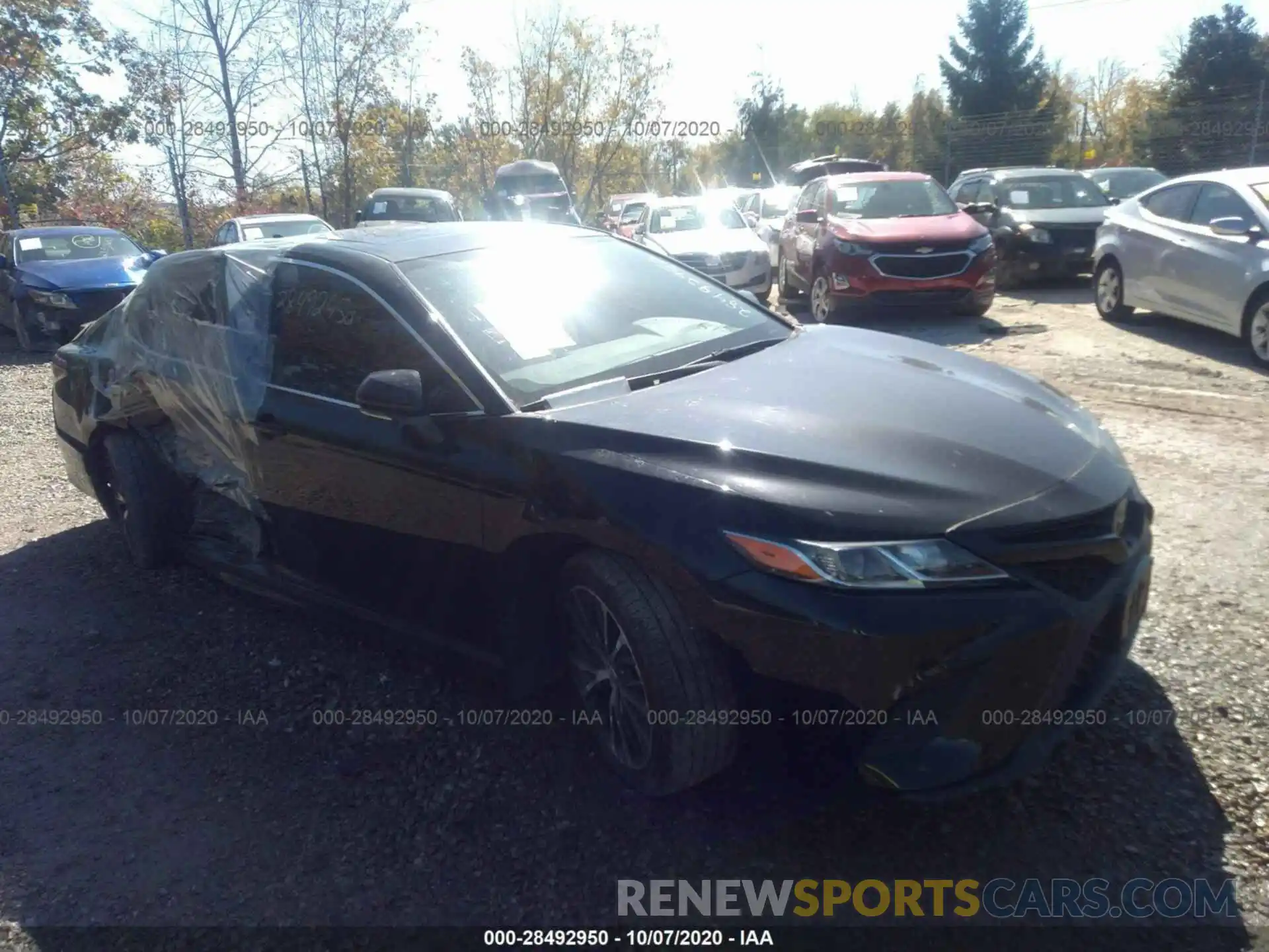 1 Photograph of a damaged car 4T1B11HK2KU818614 TOYOTA CAMRY 2019