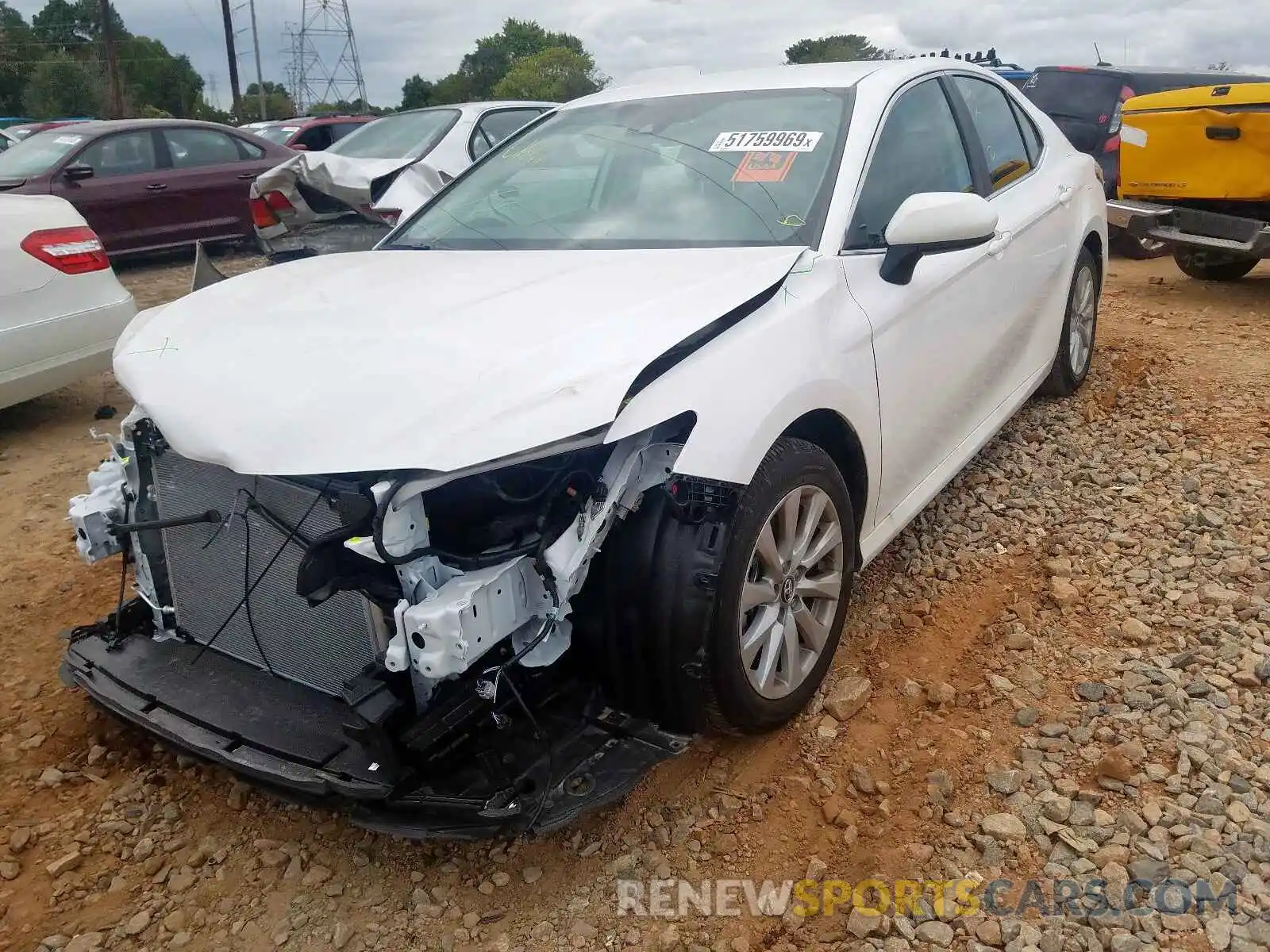 2 Photograph of a damaged car 4T1B11HK2KU819732 TOYOTA CAMRY 2019