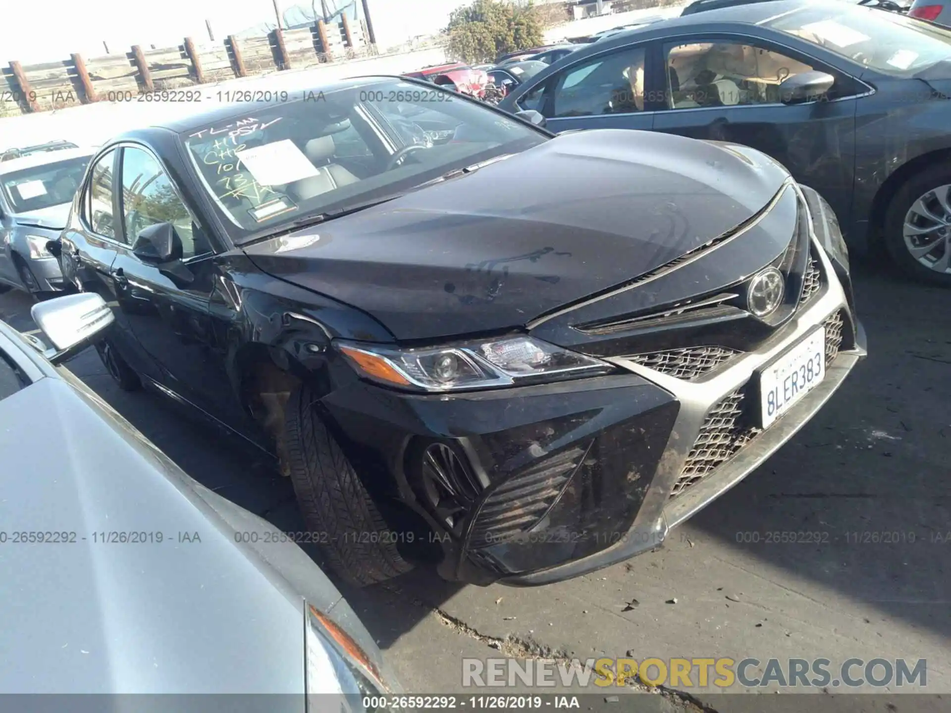 1 Photograph of a damaged car 4T1B11HK2KU827815 TOYOTA CAMRY 2019