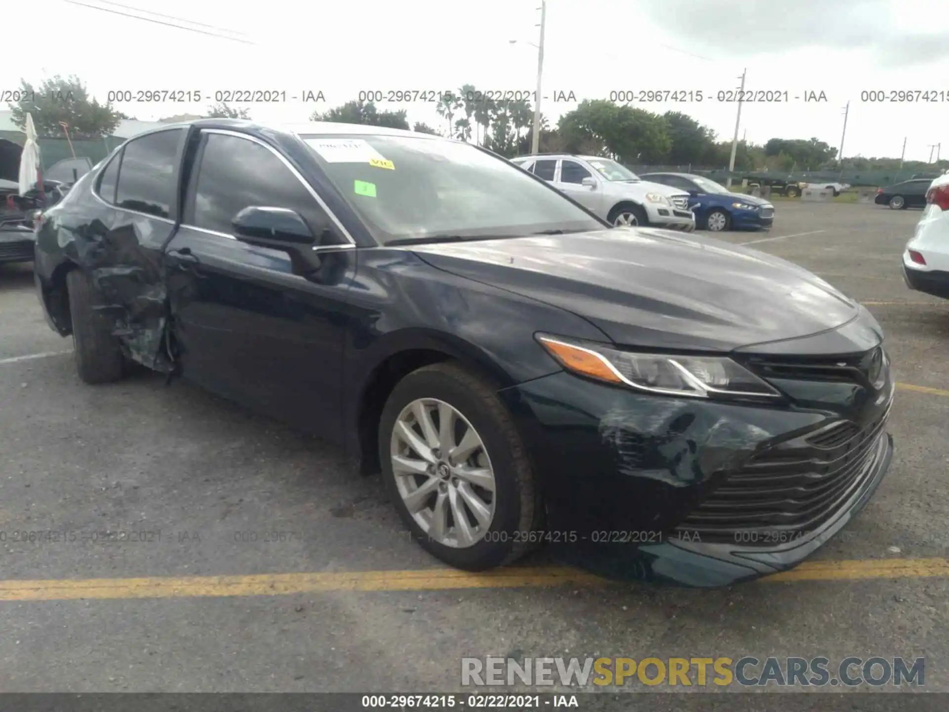 1 Photograph of a damaged car 4T1B11HK2KU828110 TOYOTA CAMRY 2019