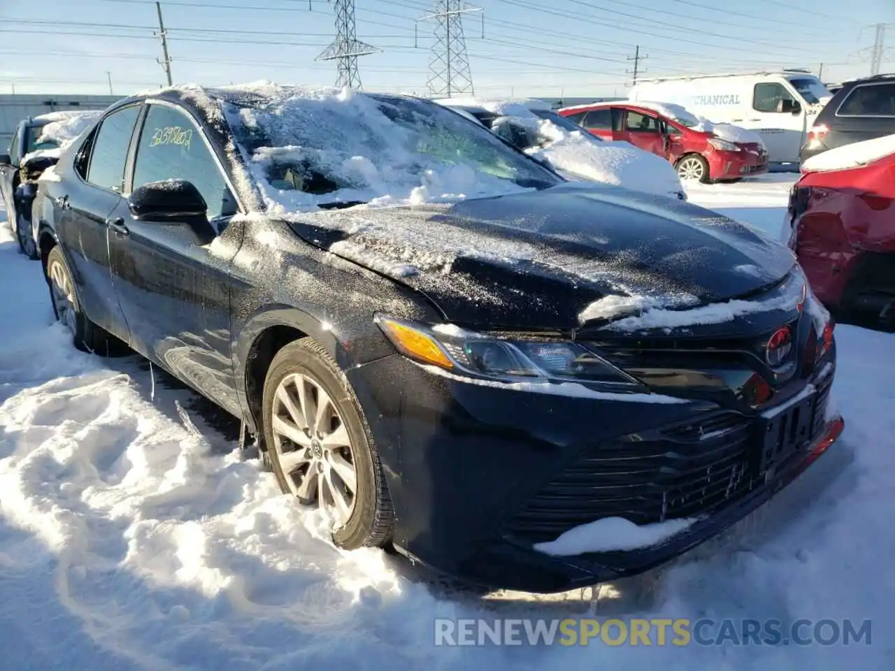 1 Photograph of a damaged car 4T1B11HK2KU843089 TOYOTA CAMRY 2019