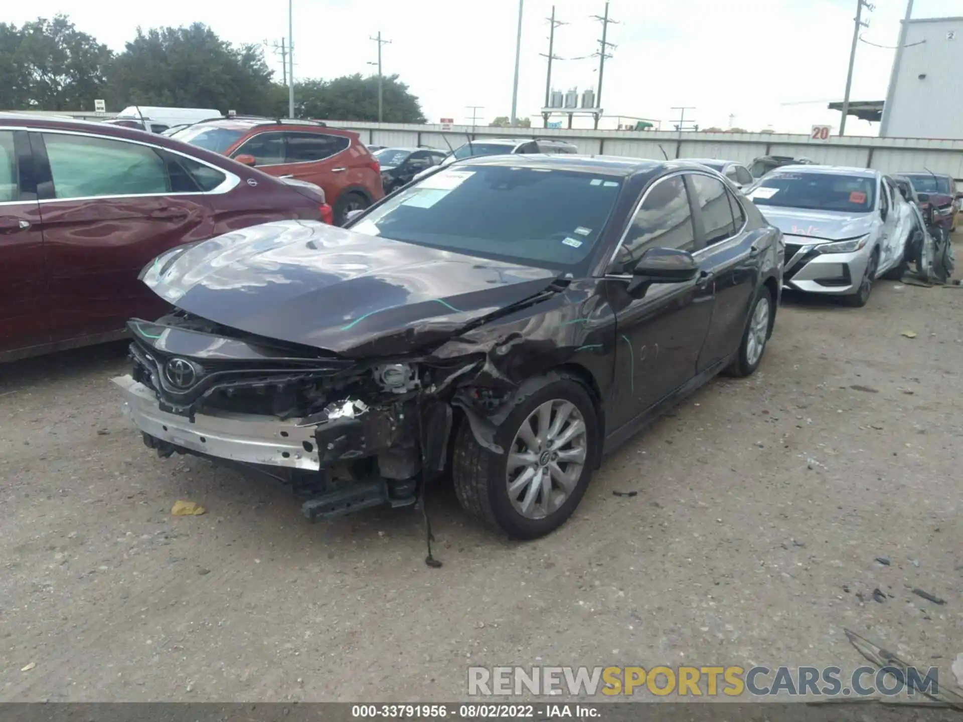 2 Photograph of a damaged car 4T1B11HK2KU849541 TOYOTA CAMRY 2019