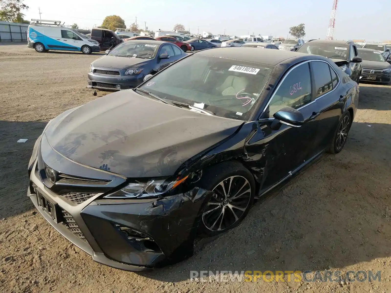 2 Photograph of a damaged car 4T1B11HK2KU854013 TOYOTA CAMRY 2019