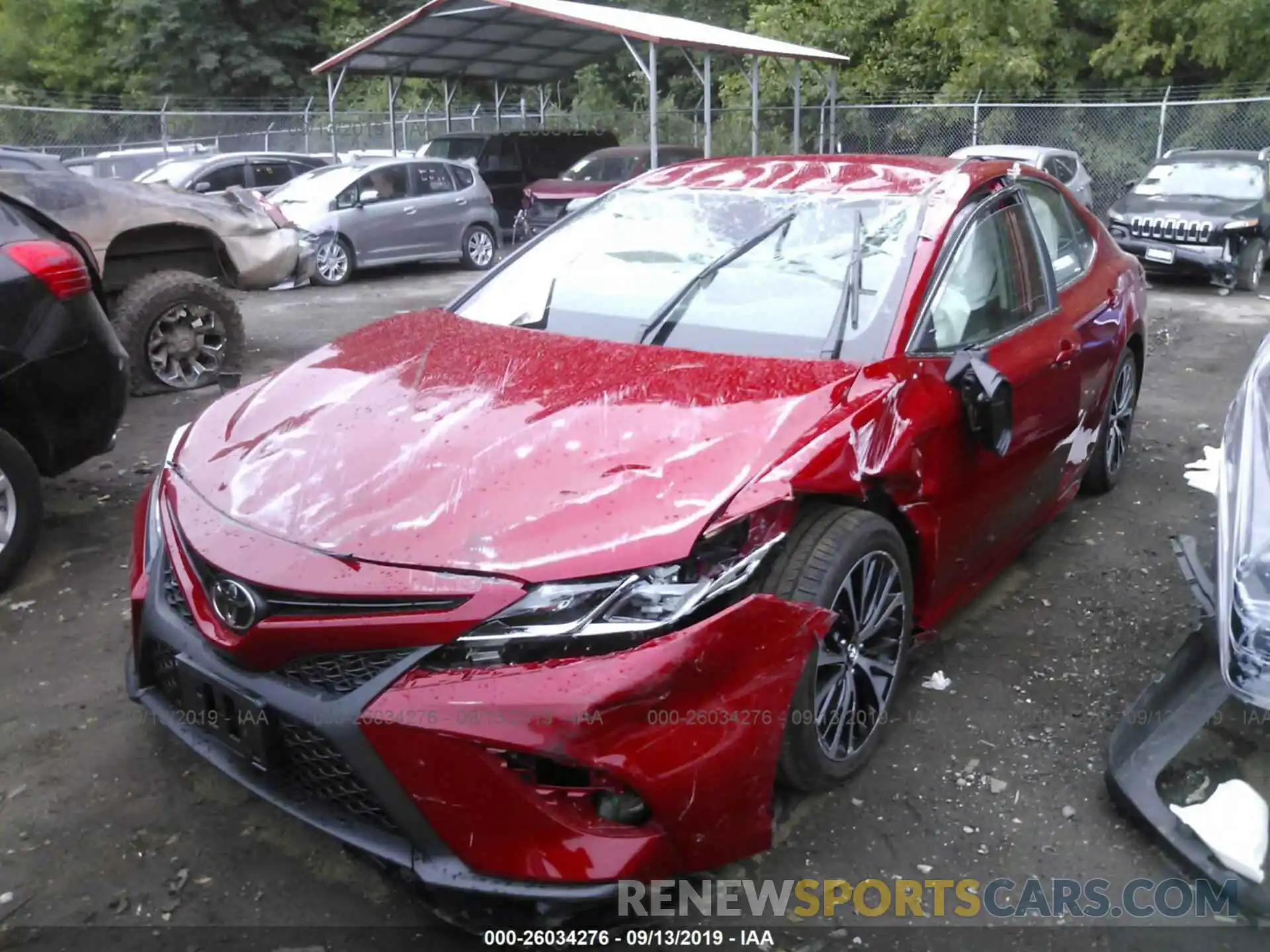 2 Photograph of a damaged car 4T1B11HK3KU160575 TOYOTA CAMRY 2019