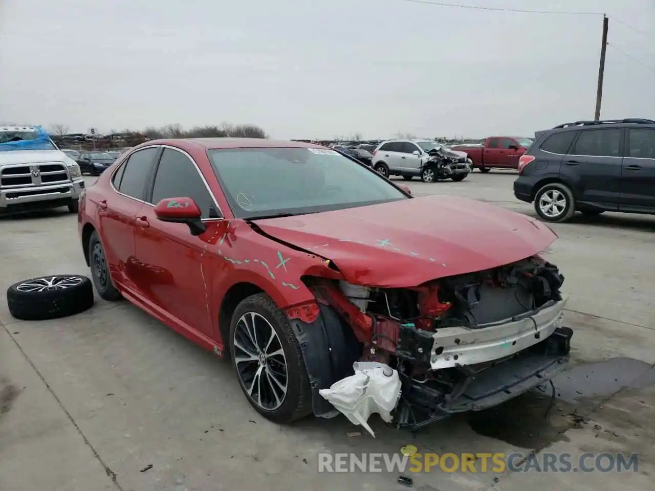 1 Photograph of a damaged car 4T1B11HK3KU164884 TOYOTA CAMRY 2019