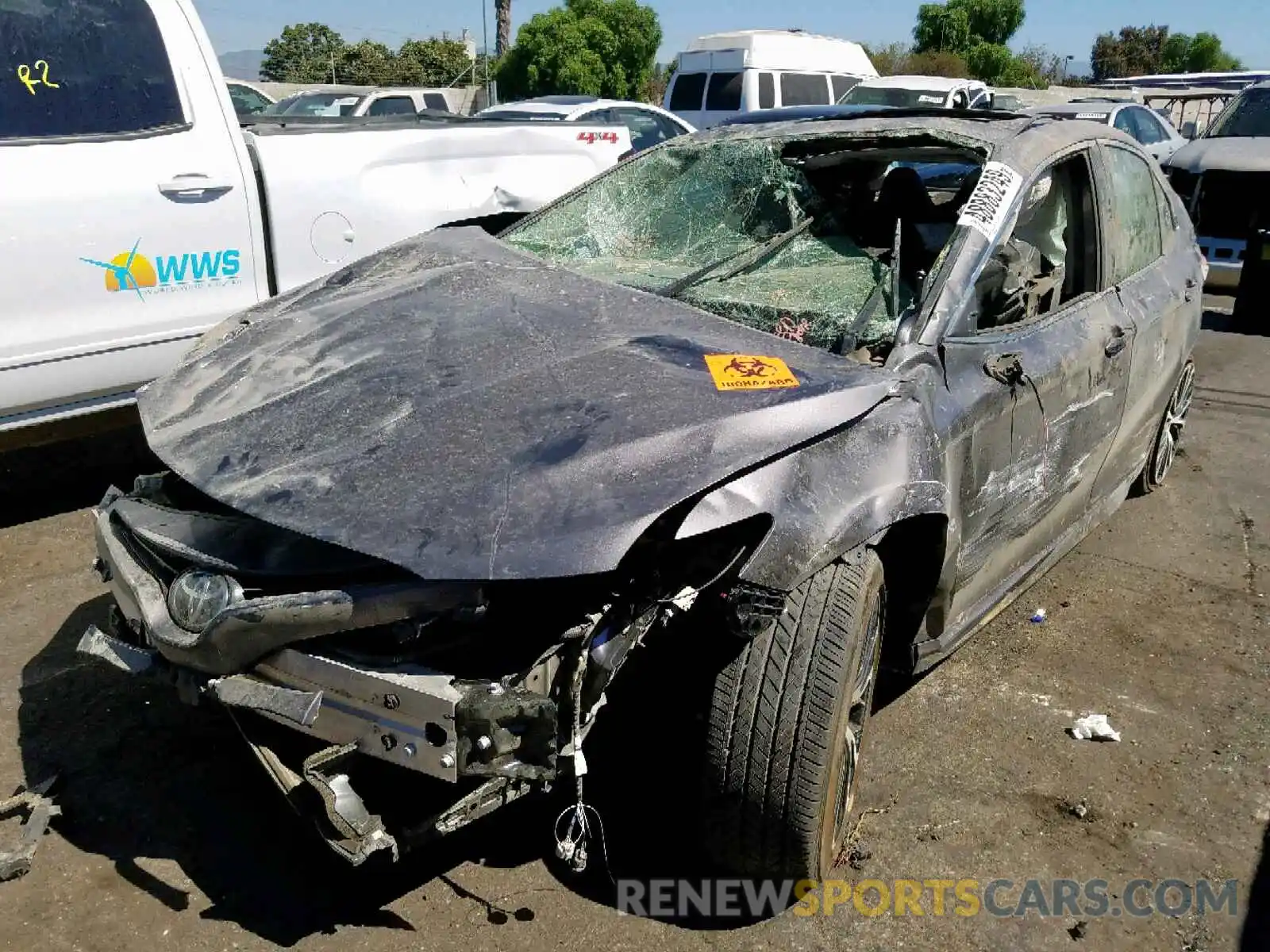 2 Photograph of a damaged car 4T1B11HK3KU168935 TOYOTA CAMRY 2019