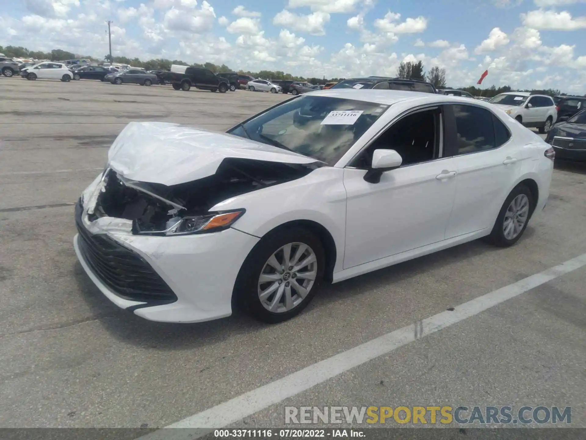 2 Photograph of a damaged car 4T1B11HK3KU171222 TOYOTA CAMRY 2019