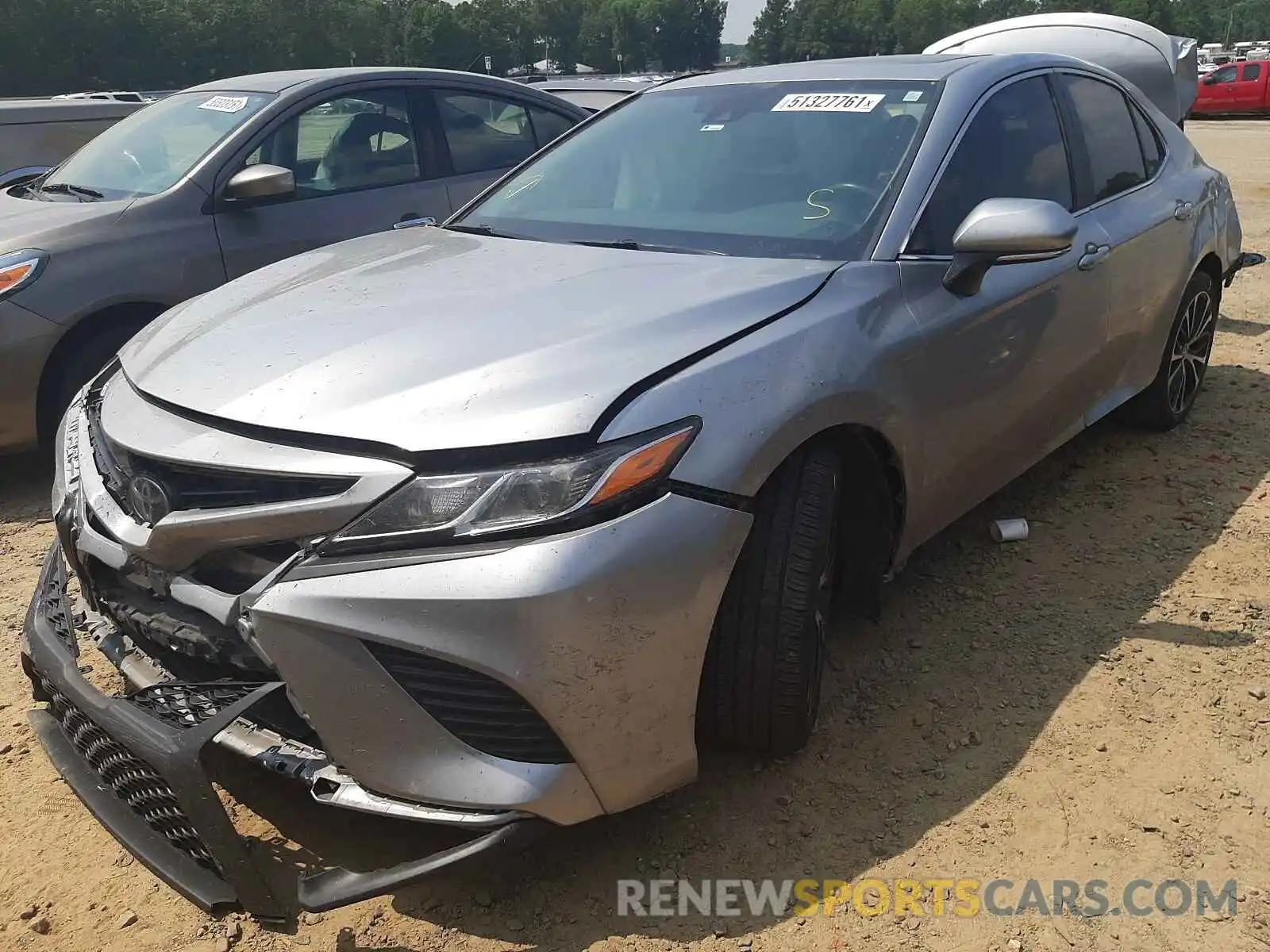 2 Photograph of a damaged car 4T1B11HK3KU171351 TOYOTA CAMRY 2019