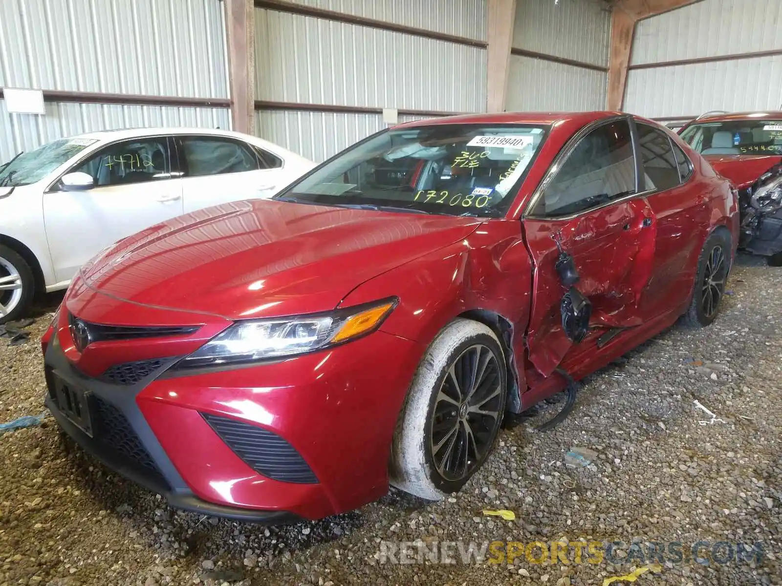 2 Photograph of a damaged car 4T1B11HK3KU172080 TOYOTA CAMRY 2019