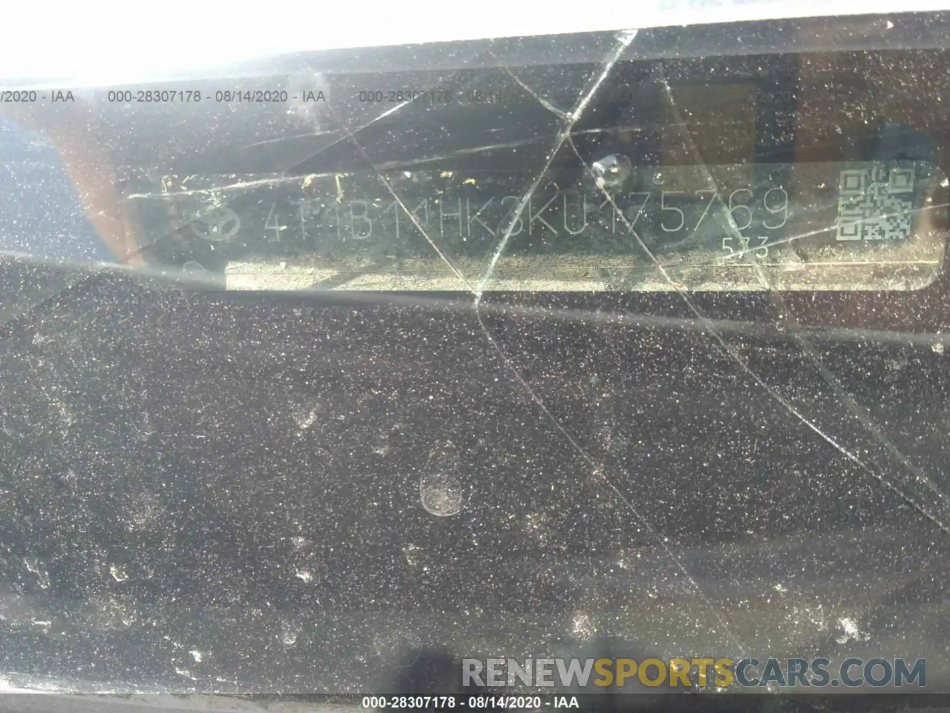 9 Photograph of a damaged car 4T1B11HK3KU175769 TOYOTA CAMRY 2019