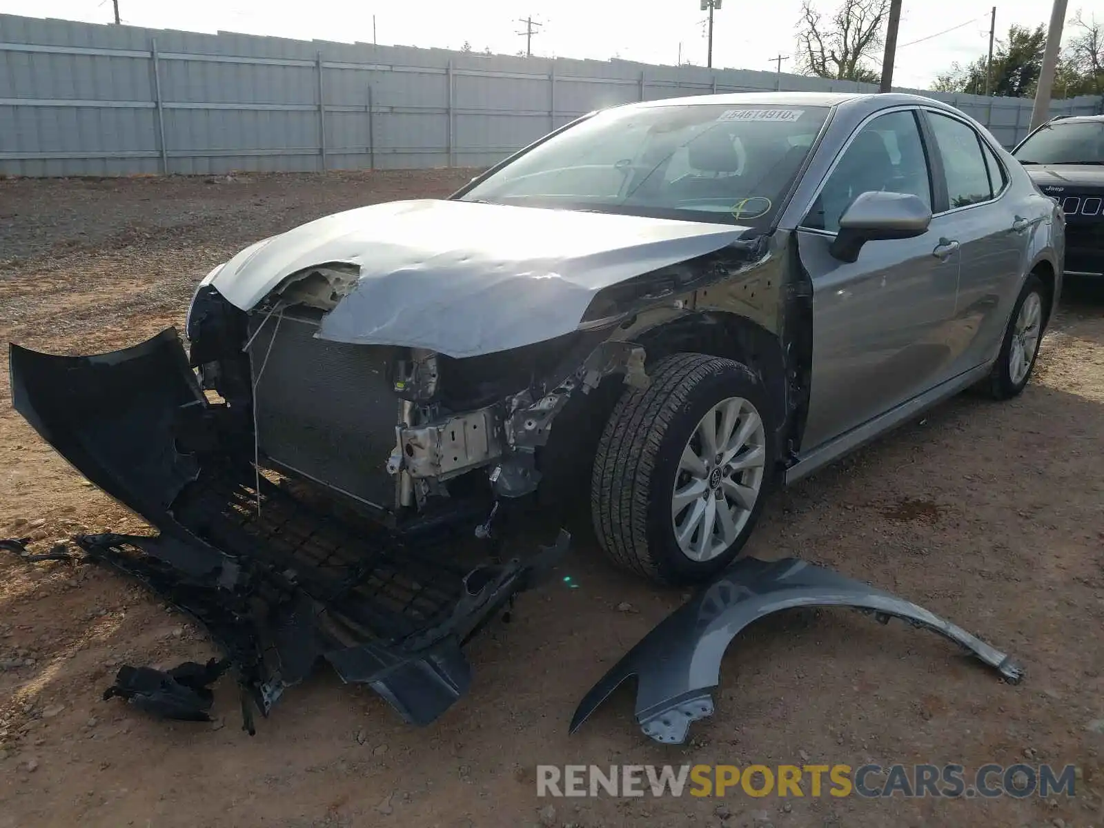 2 Photograph of a damaged car 4T1B11HK3KU180647 TOYOTA CAMRY 2019