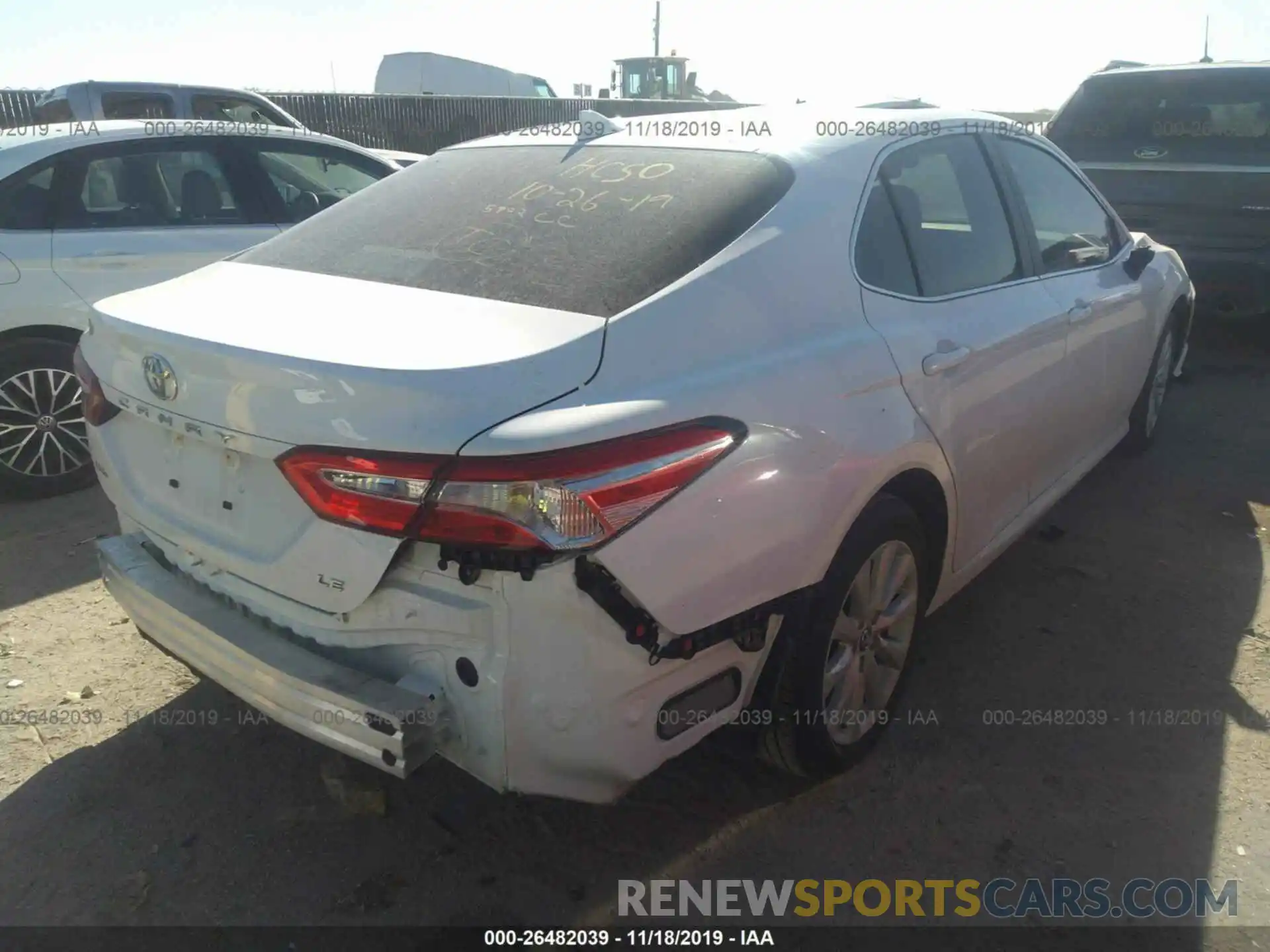 4 Фотография поврежденного автомобиля 4T1B11HK3KU181376 TOYOTA CAMRY 2019