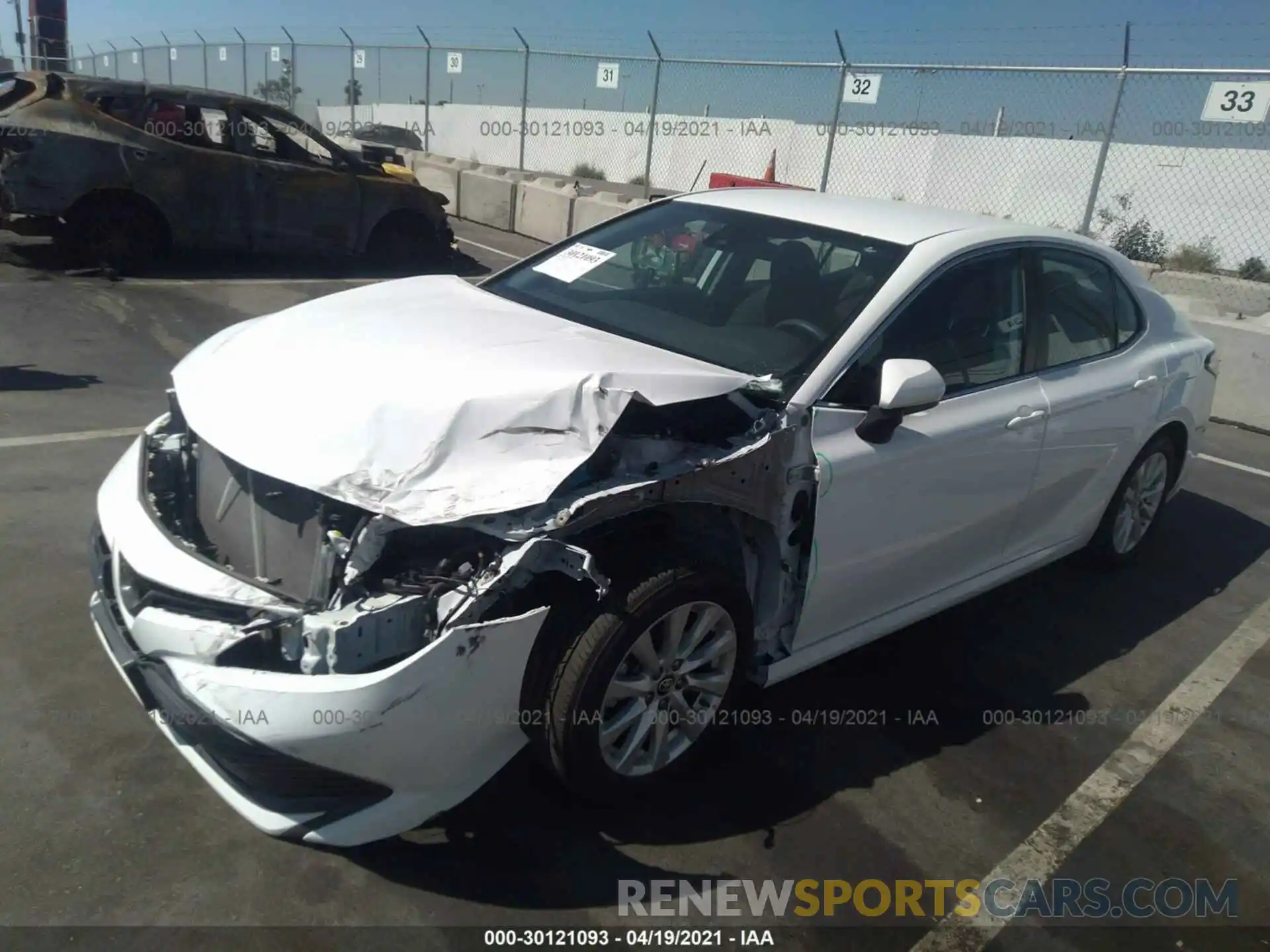 2 Photograph of a damaged car 4T1B11HK3KU188683 TOYOTA CAMRY 2019