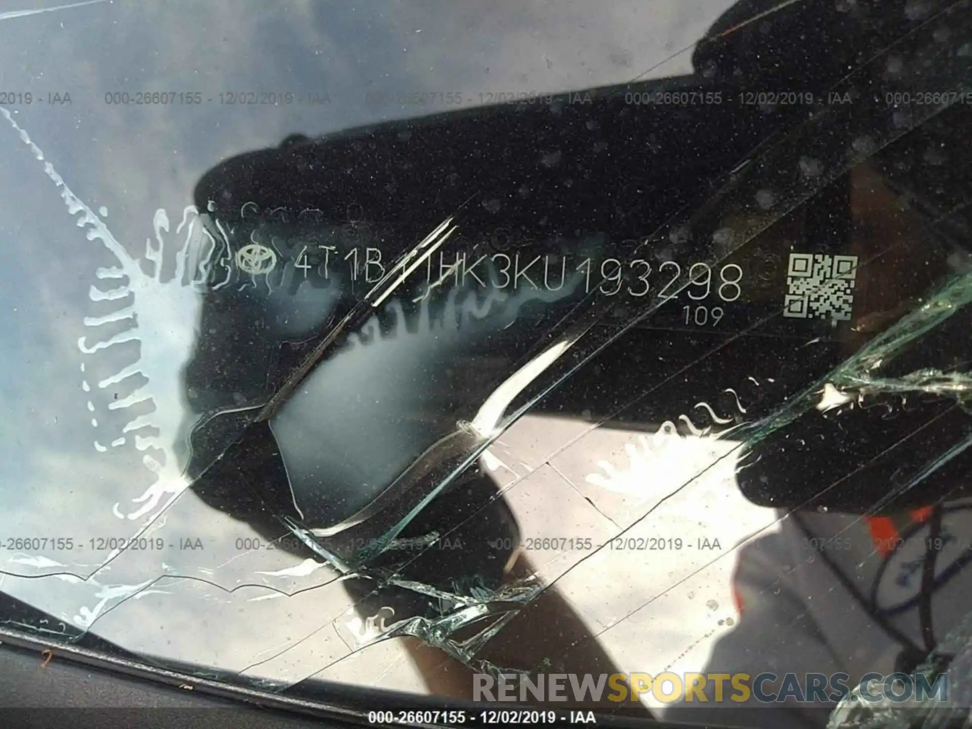 9 Photograph of a damaged car 4T1B11HK3KU193298 TOYOTA CAMRY 2019