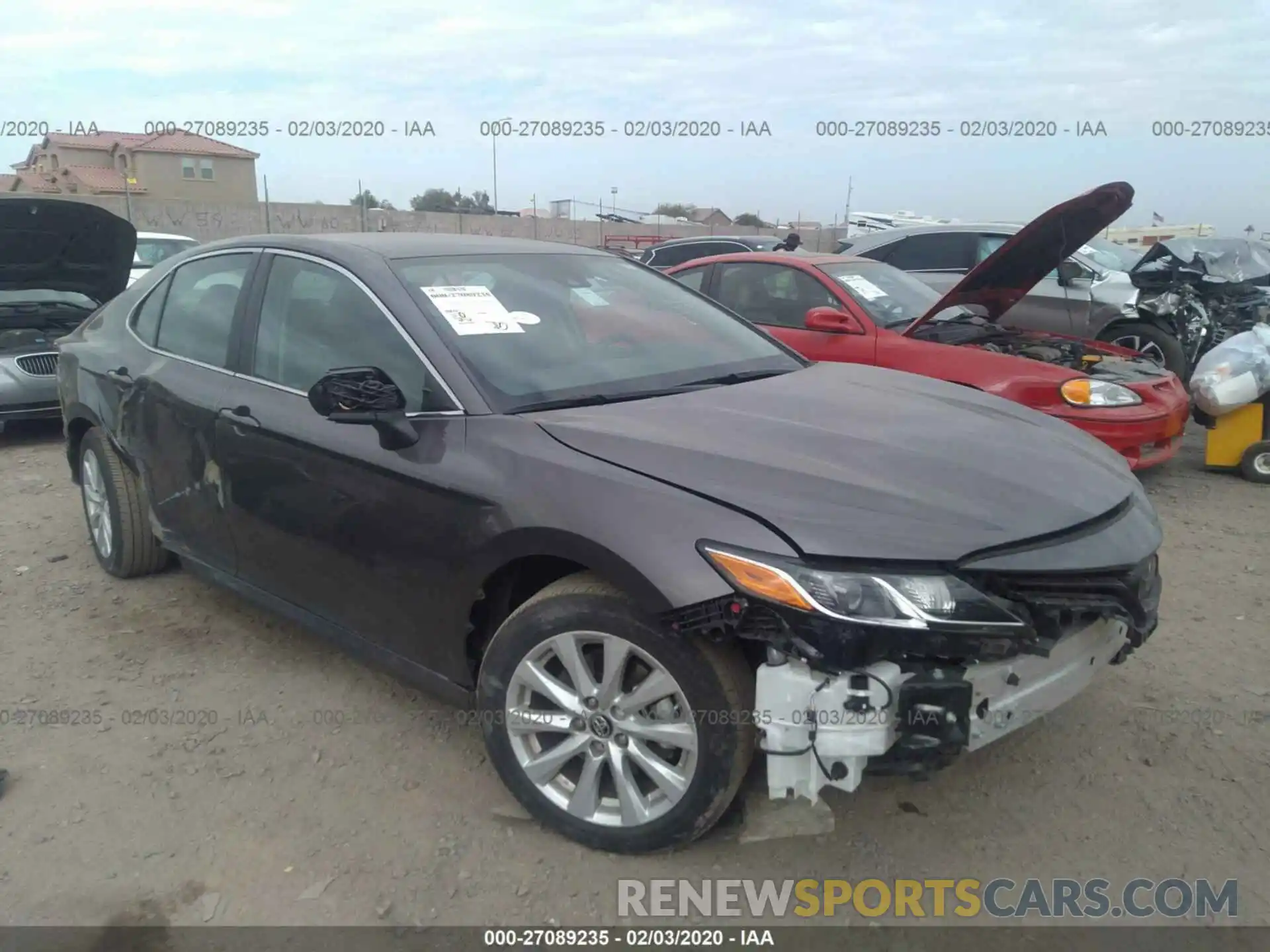 1 Photograph of a damaged car 4T1B11HK3KU194743 TOYOTA CAMRY 2019