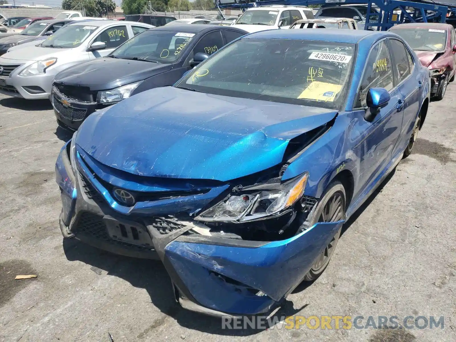 2 Photograph of a damaged car 4T1B11HK3KU196895 TOYOTA CAMRY 2019