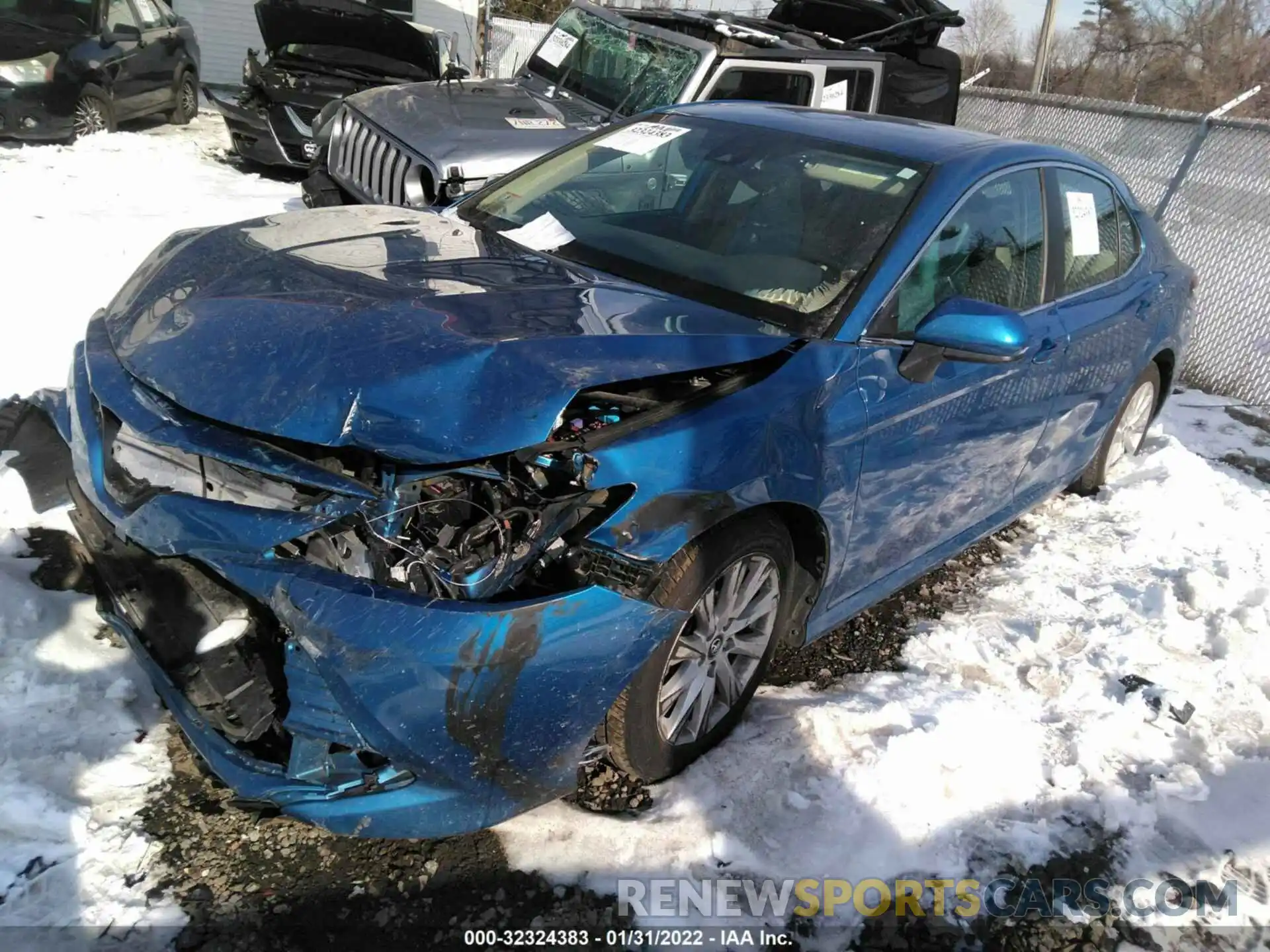 2 Photograph of a damaged car 4T1B11HK3KU208382 TOYOTA CAMRY 2019