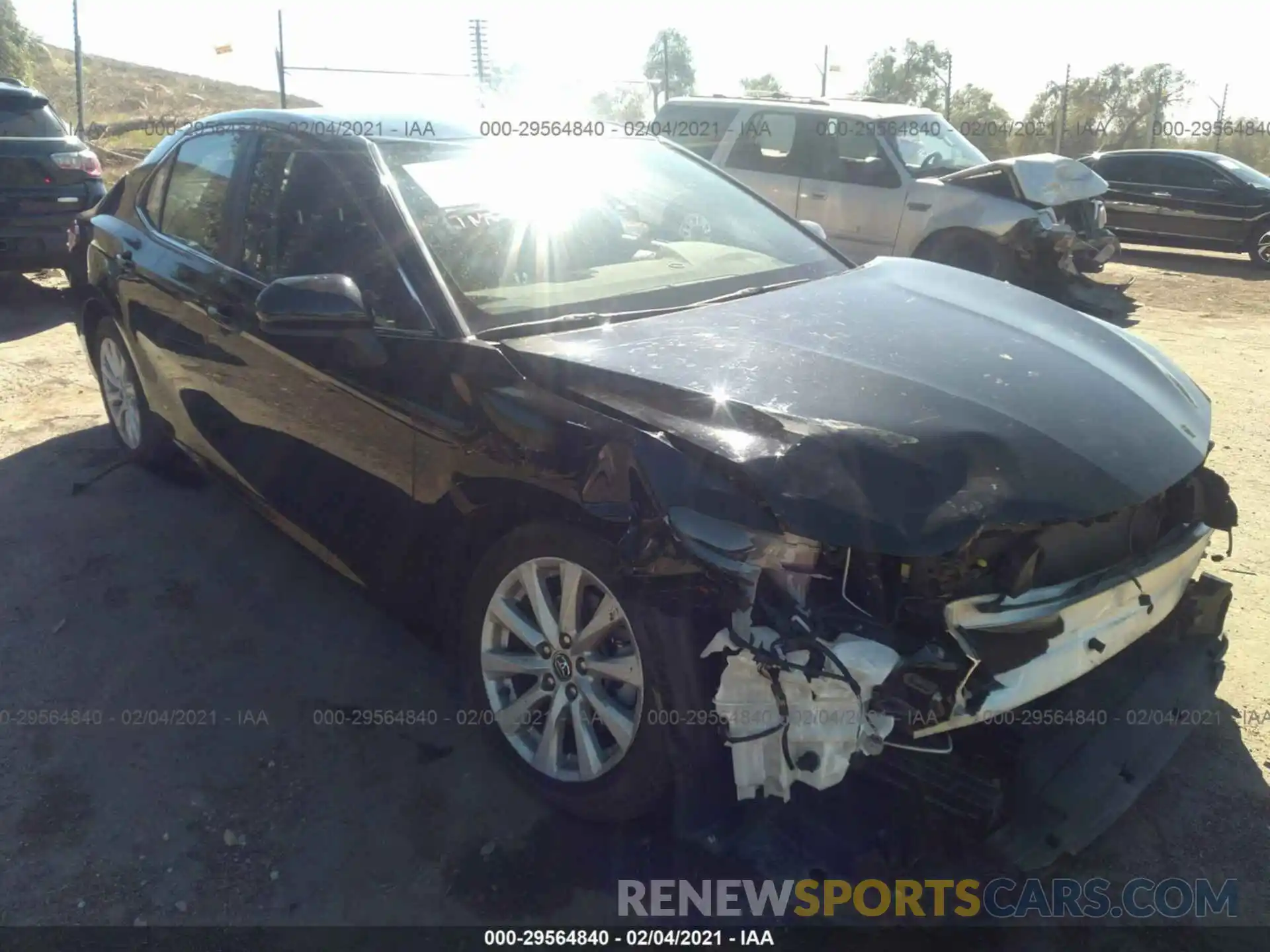 1 Photograph of a damaged car 4T1B11HK3KU209872 TOYOTA CAMRY 2019