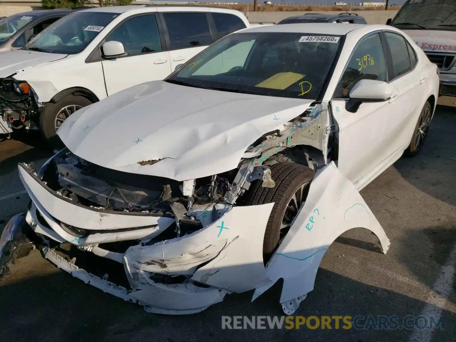 2 Photograph of a damaged car 4T1B11HK3KU215011 TOYOTA CAMRY 2019