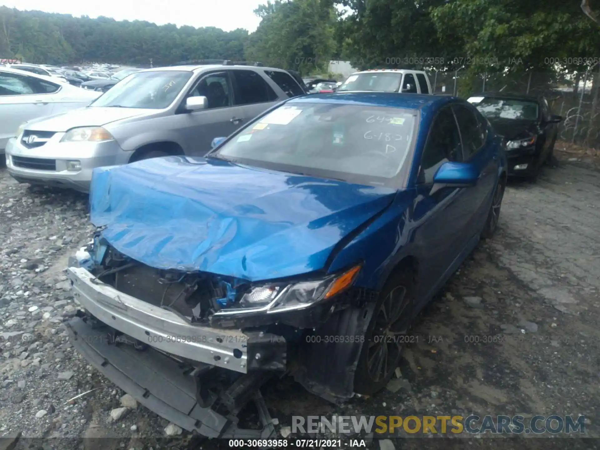 2 Photograph of a damaged car 4T1B11HK3KU216496 TOYOTA CAMRY 2019