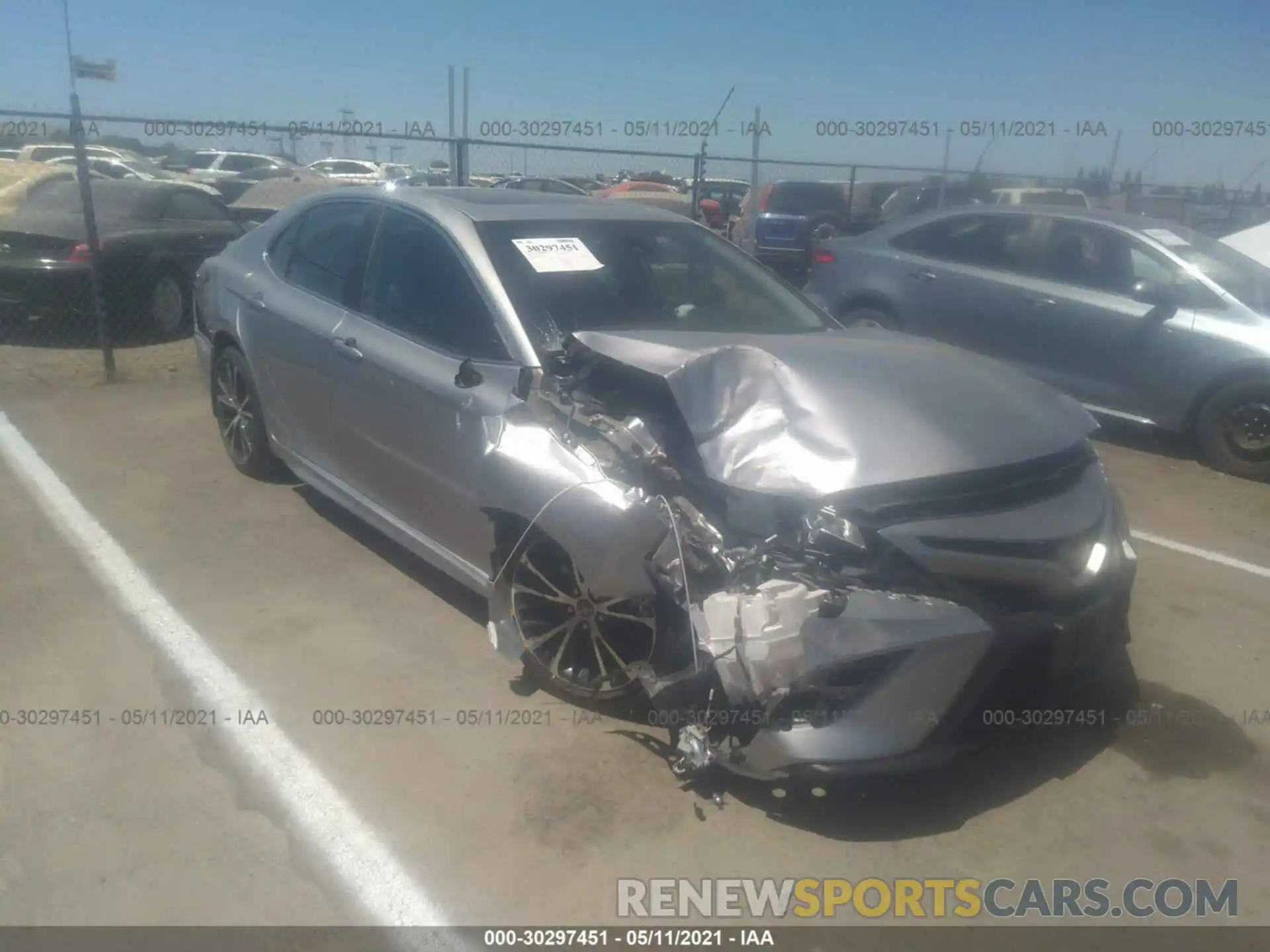 1 Photograph of a damaged car 4T1B11HK3KU223075 TOYOTA CAMRY 2019