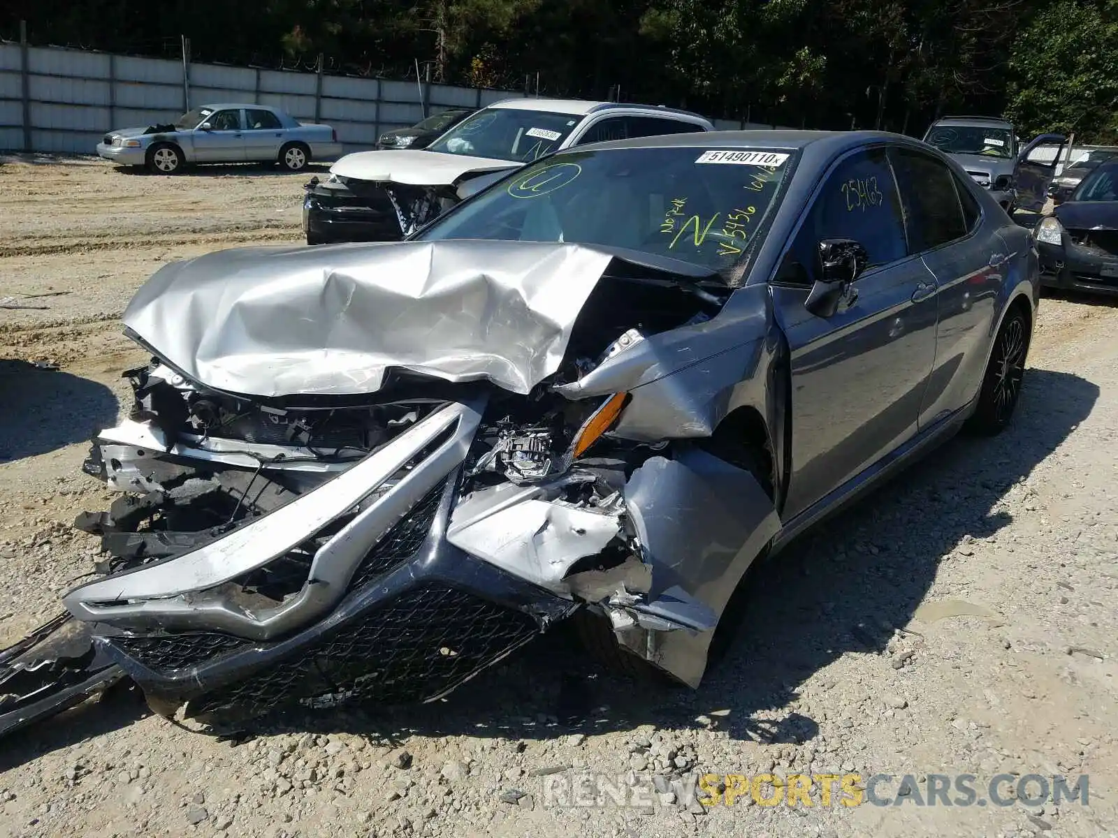 2 Photograph of a damaged car 4T1B11HK3KU225456 TOYOTA CAMRY 2019