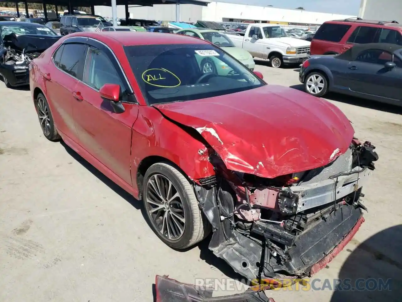 1 Photograph of a damaged car 4T1B11HK3KU226445 TOYOTA CAMRY 2019