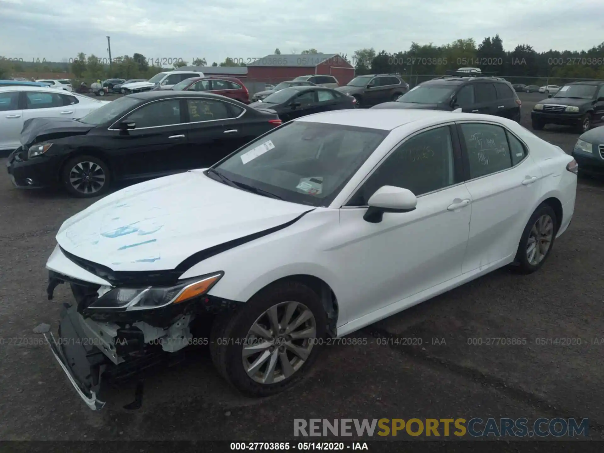 2 Photograph of a damaged car 4T1B11HK3KU227935 TOYOTA CAMRY 2019