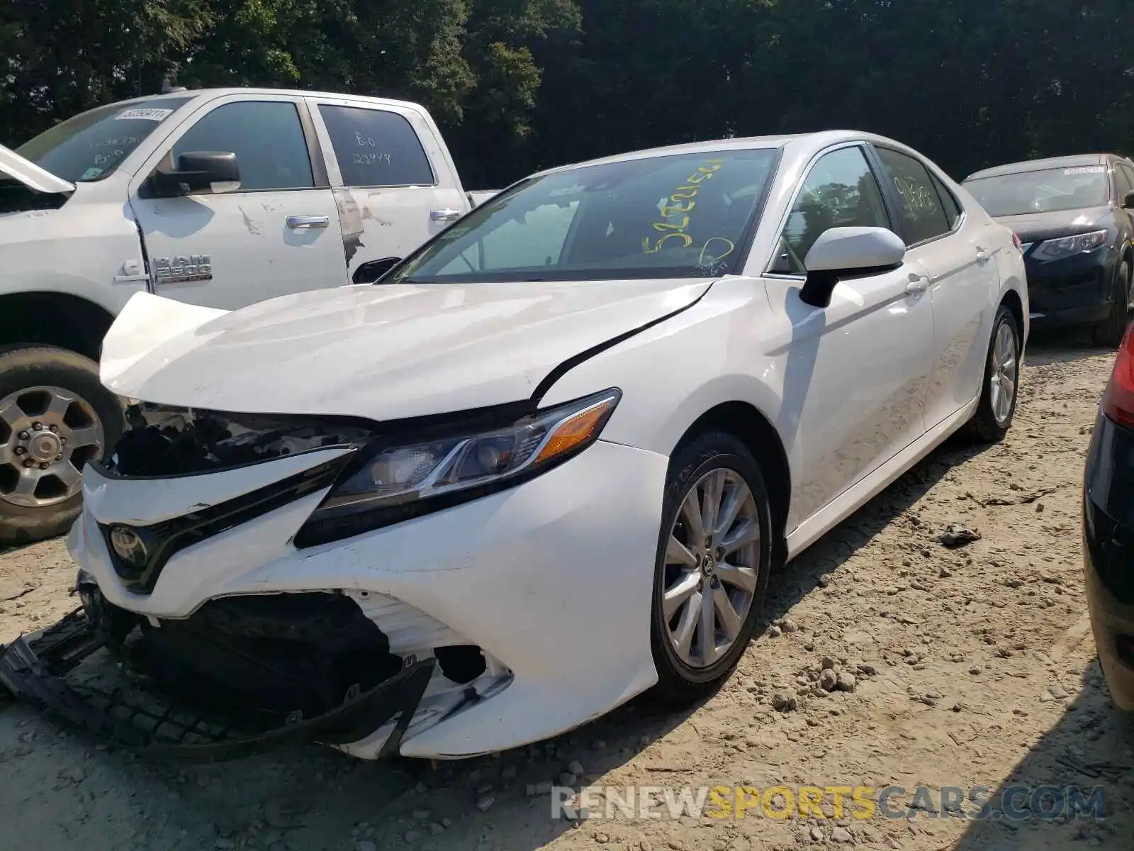 2 Photograph of a damaged car 4T1B11HK3KU231659 TOYOTA CAMRY 2019